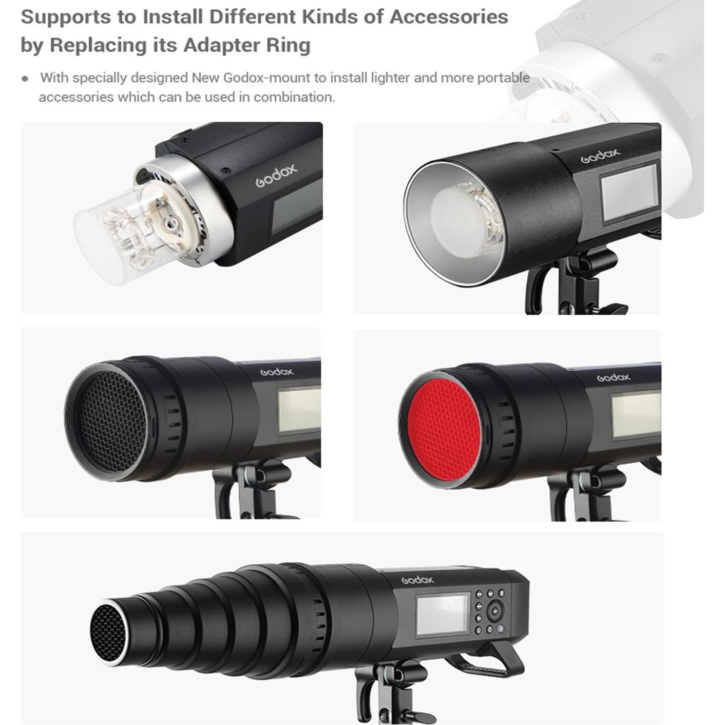 Flash Godox AD400Pro 400Ws Todo-en-Uno Portátil