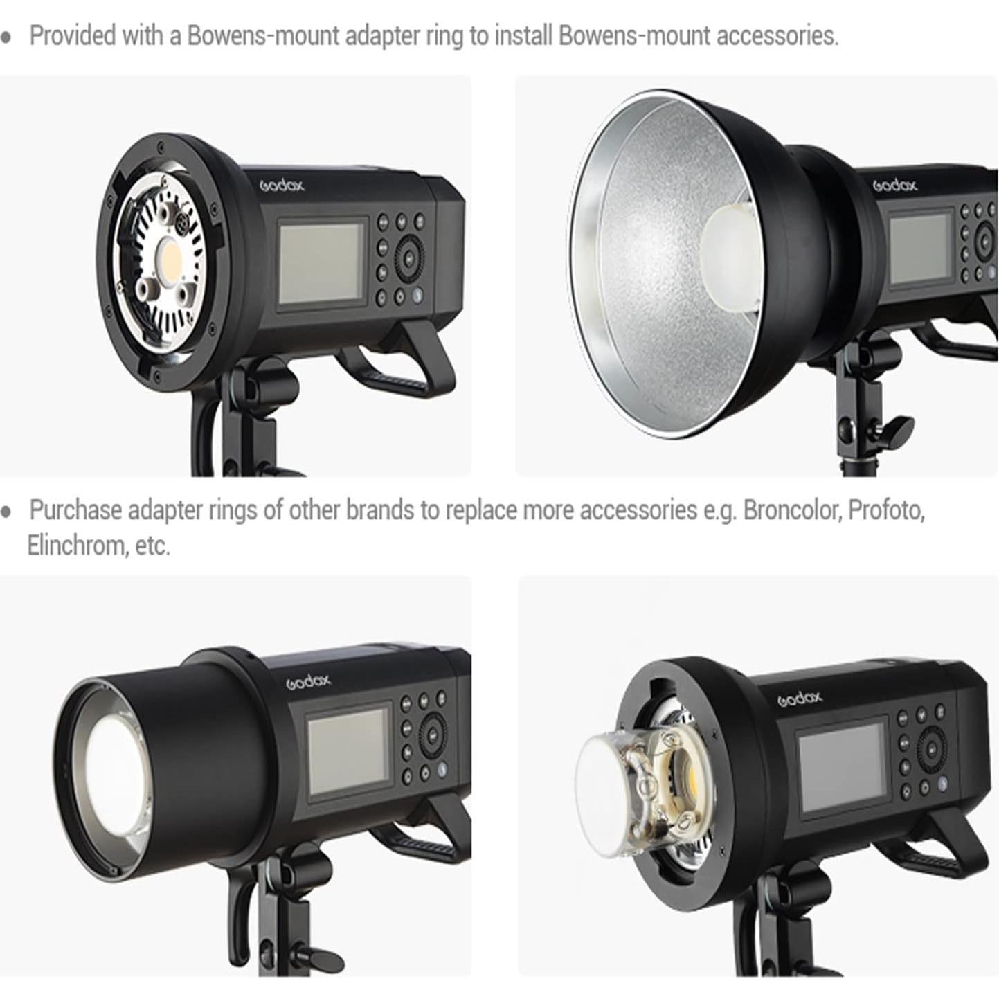 Flash Godox AD400Pro 400Ws Todo-en-Uno Portátil