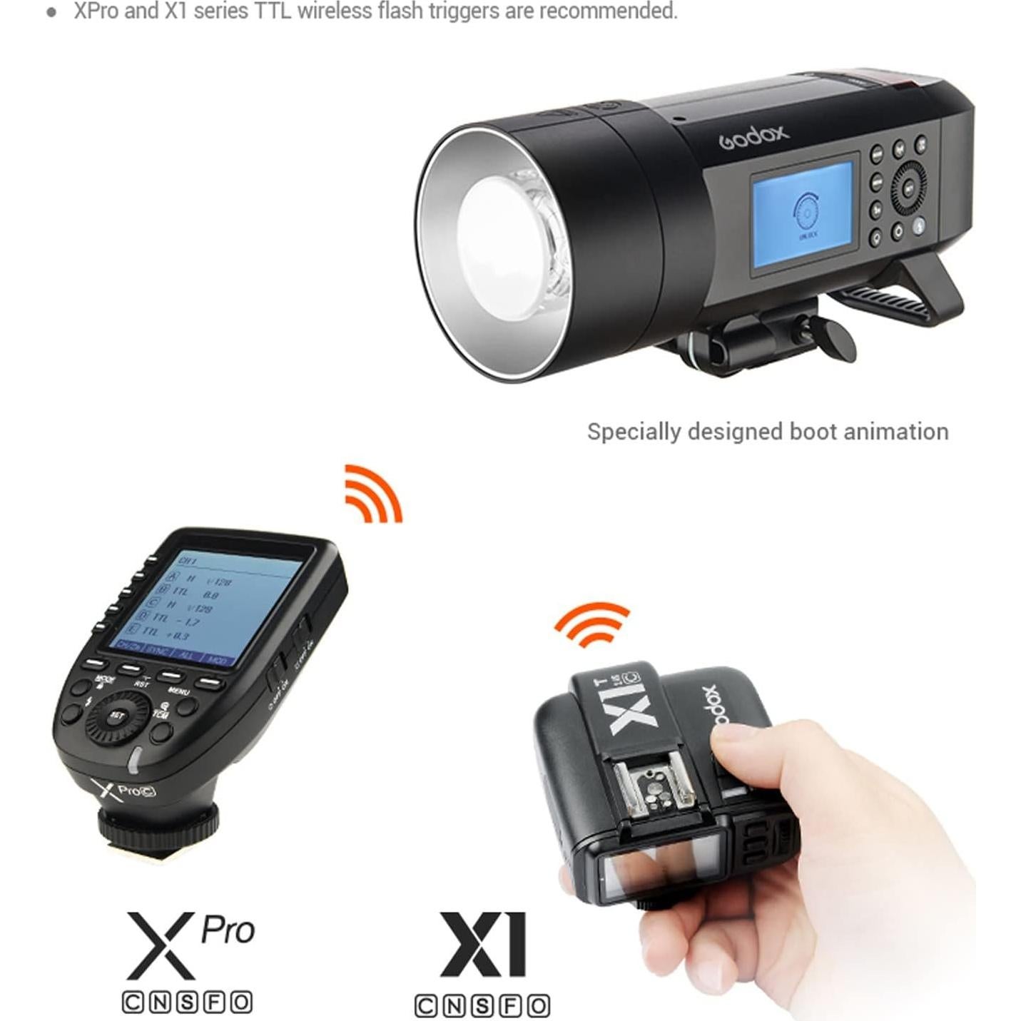 Flash Godox AD400Pro 400Ws Todo-en-Uno Portátil