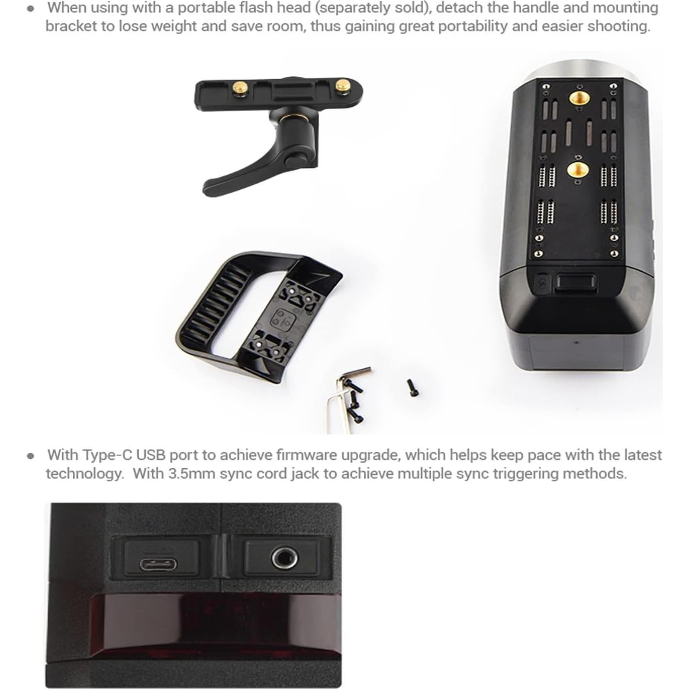 Flash Godox AD400Pro 400Ws Todo-en-Uno Portátil