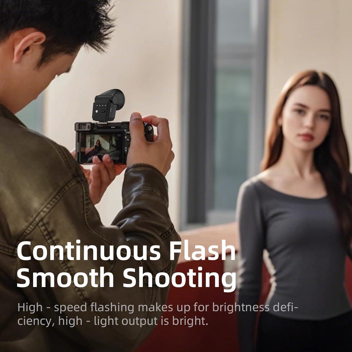 Mini Flash Speedlite Desiontal GN8 6200K para Cámaras