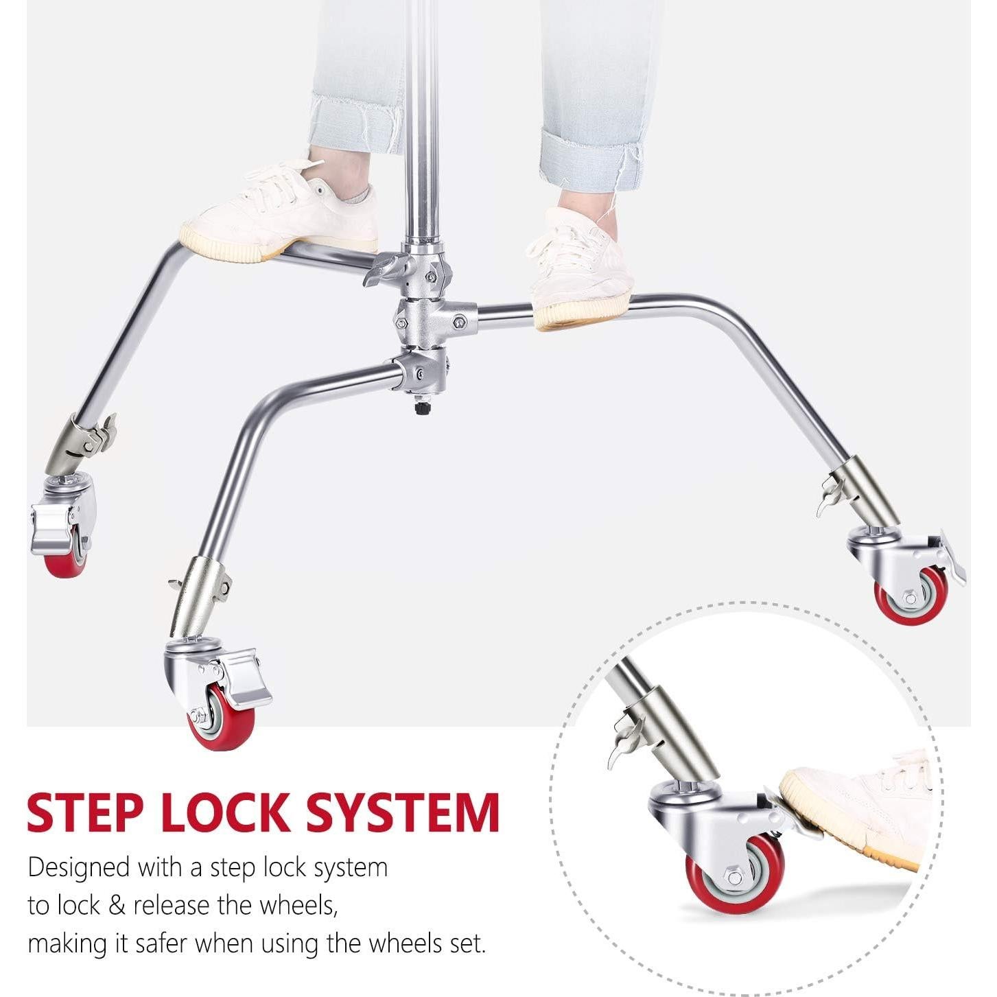 Juego de Ruedas Giratorias Neewer 75mm para Soporte C