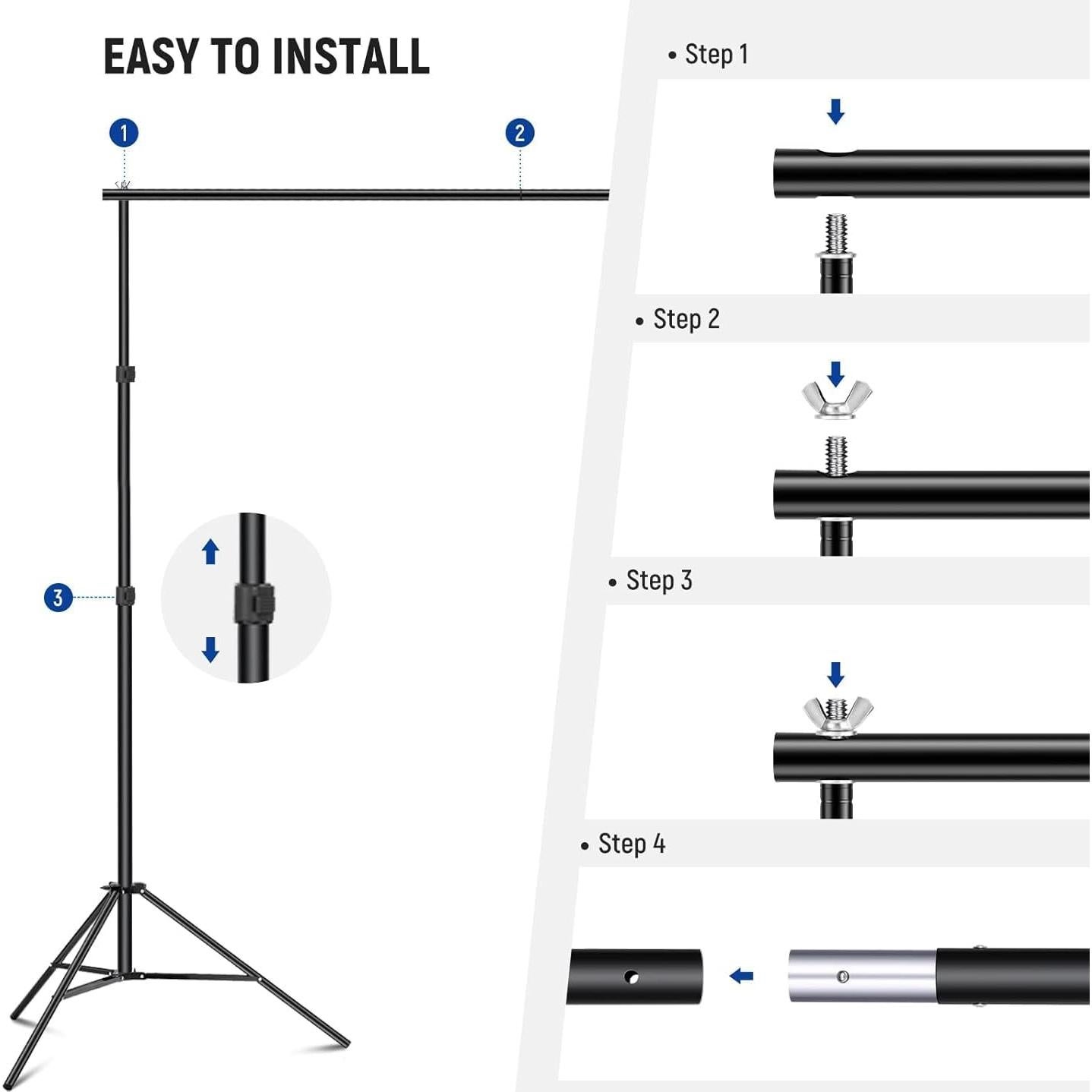 Soporte de Fondo Fotográfico Neewer 3m x 2m Ajustable