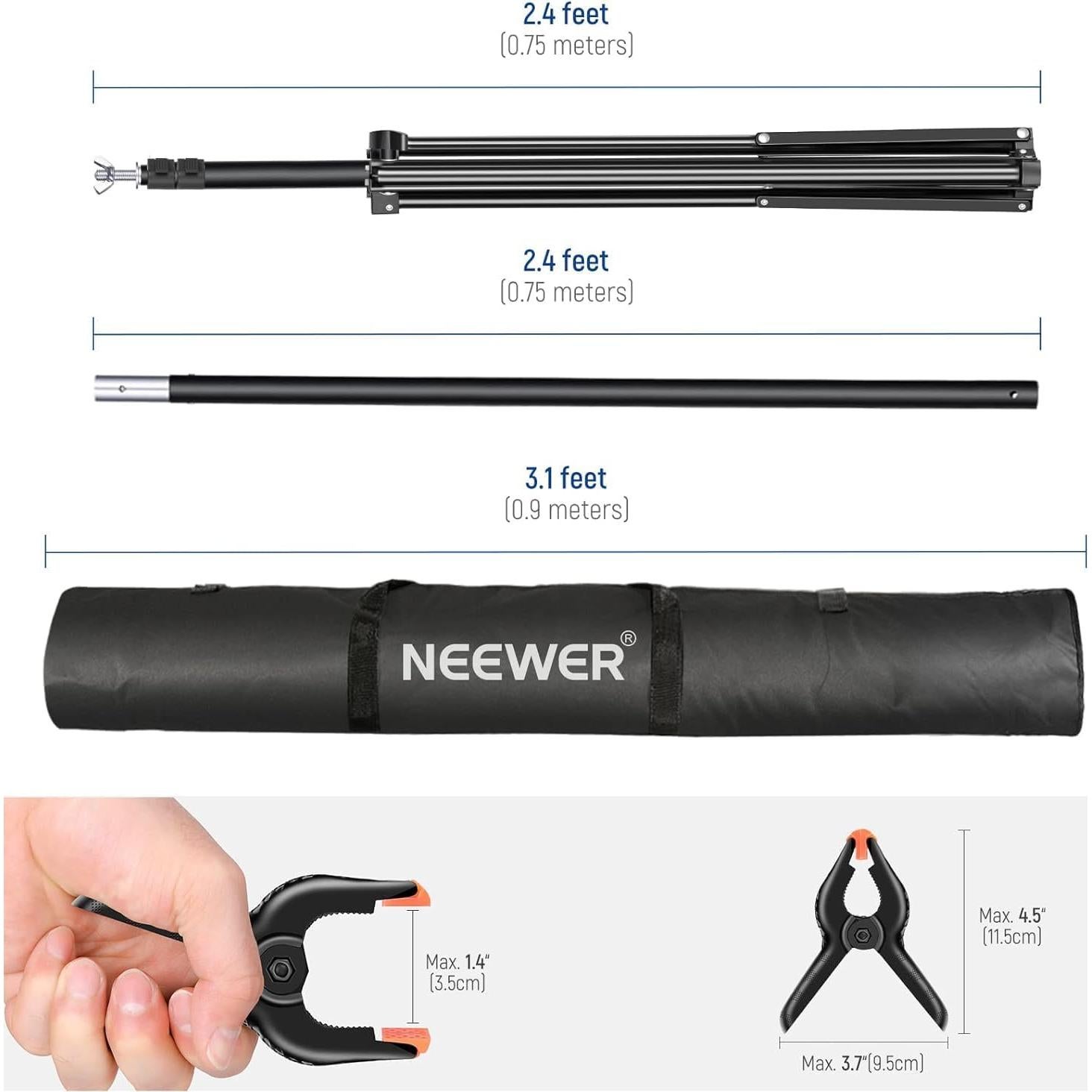 Soporte de Fondo Fotográfico Neewer 3m x 2m Ajustable