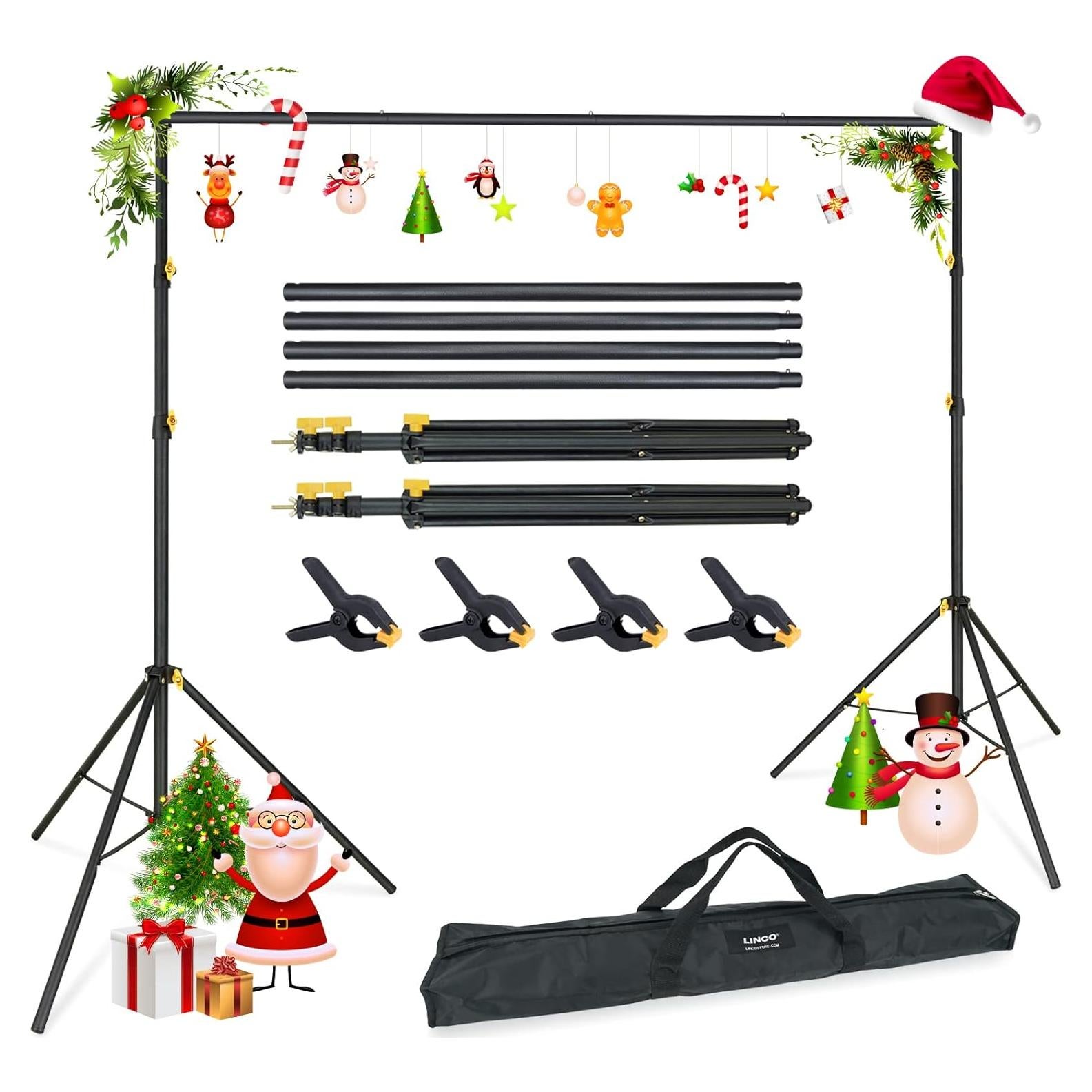 Kit de Soporte para Fondos LINCO 4171 Ajustable 3.05x1.98m