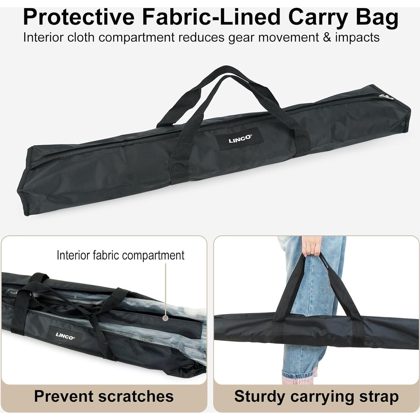 Kit de Soporte para Fondos LINCO 4171 Ajustable 3.05x1.98m