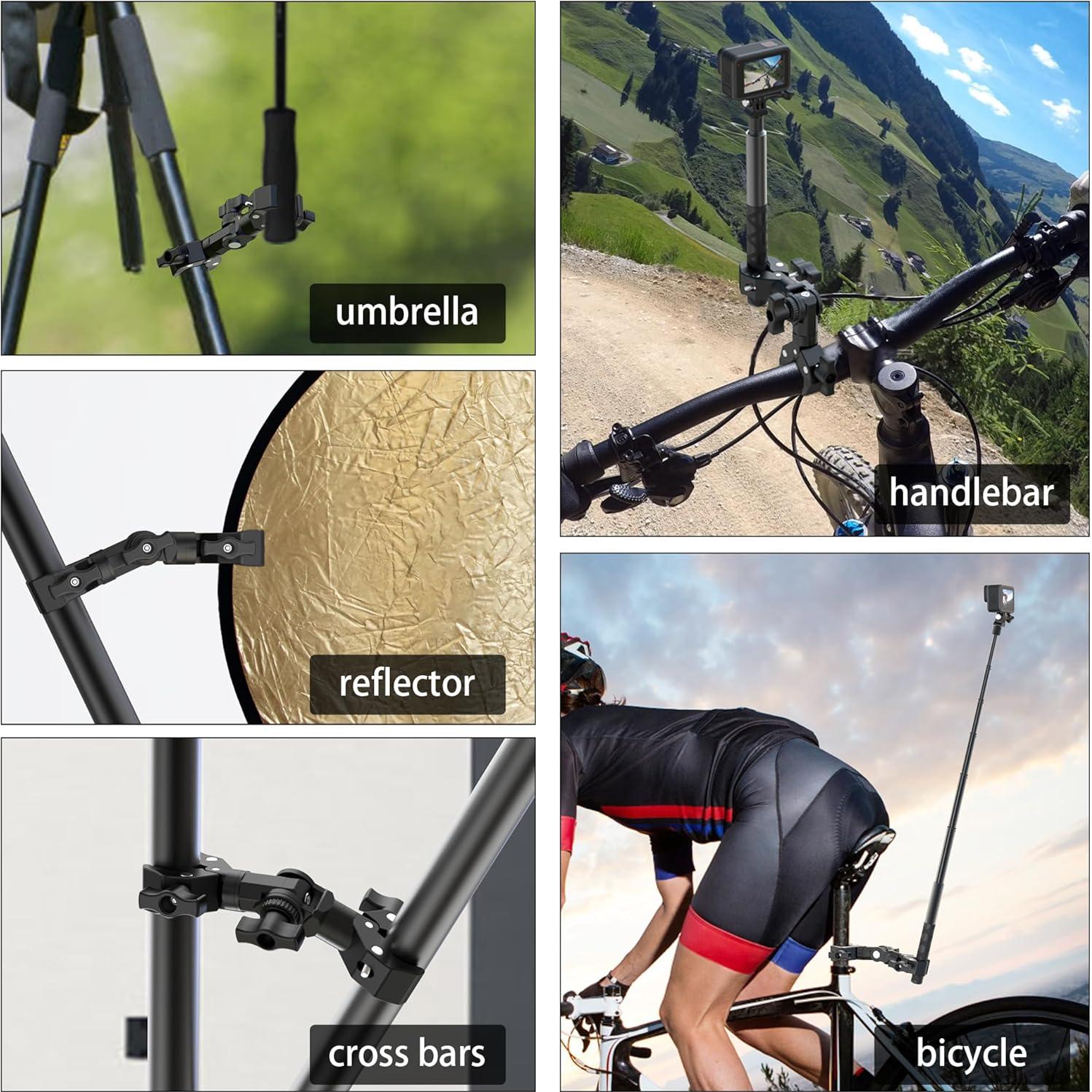 Soporte de Montaje Doble Abrazadera RGBTEK para Cámara