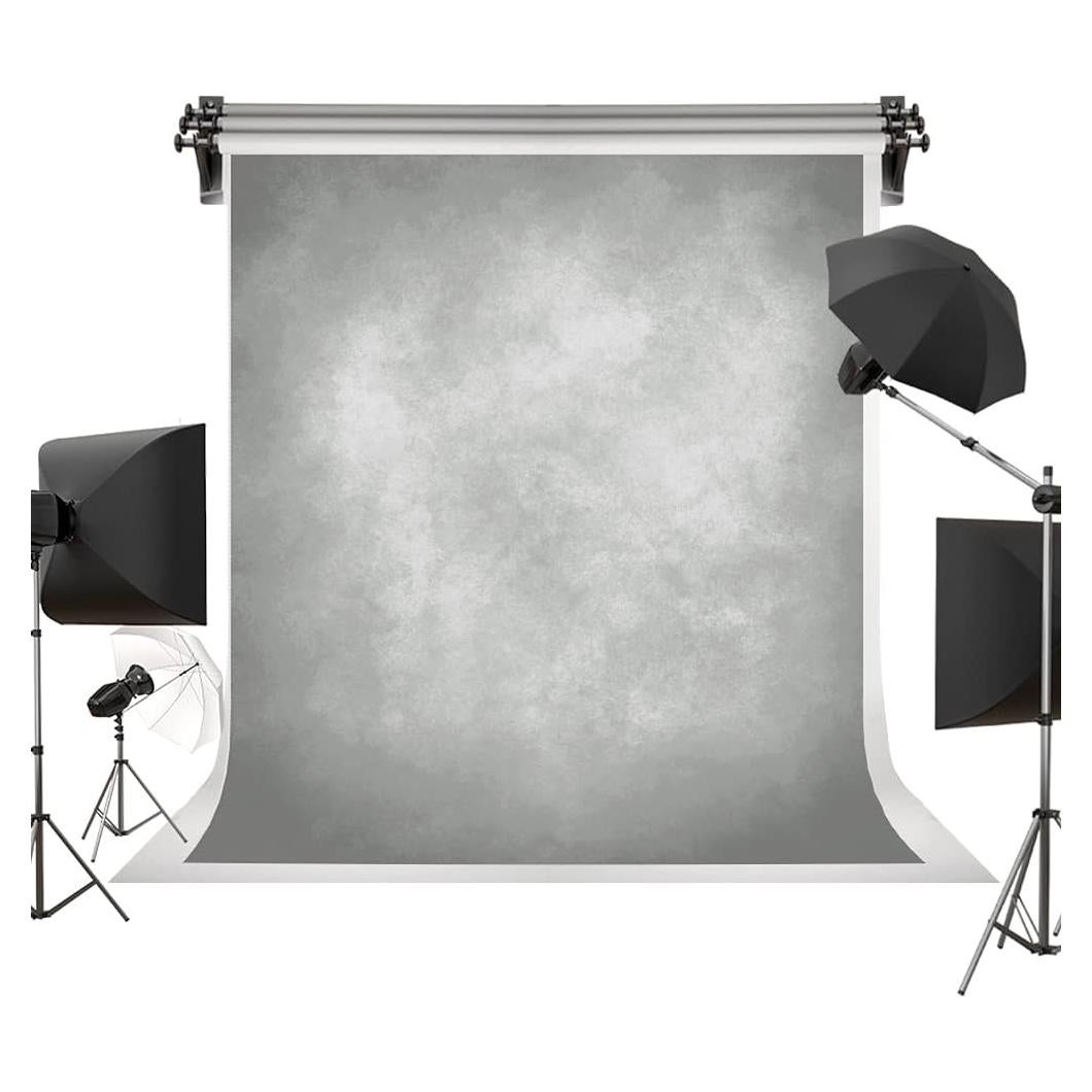 Fondo Fotográfico Gris Claro Abstracto Kate 1.5x2.2m Microfibra