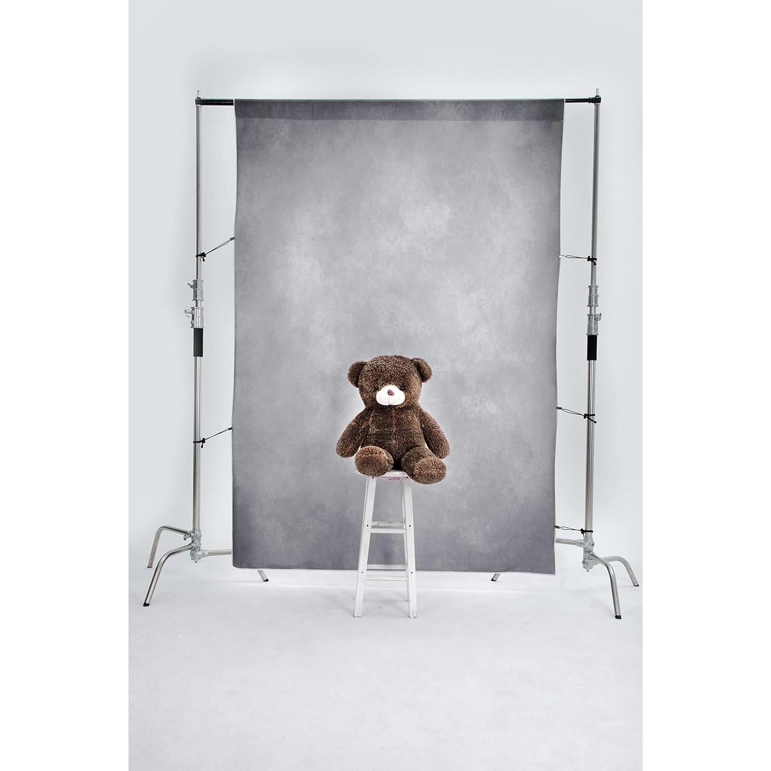 Fondo Fotográfico Gris Claro Abstracto Kate 1.5x2.2m Microfibra