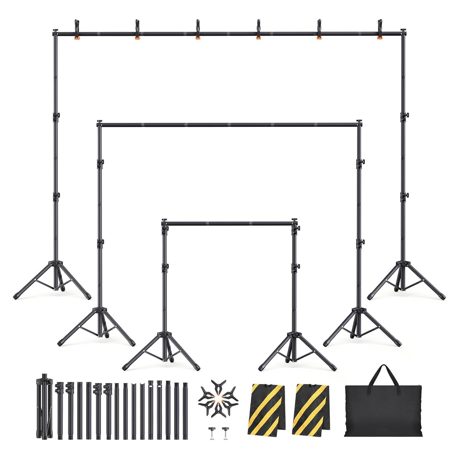 Kit Soporte de Fondo Ajustable Eocnrhe 2.29m x 3.05m