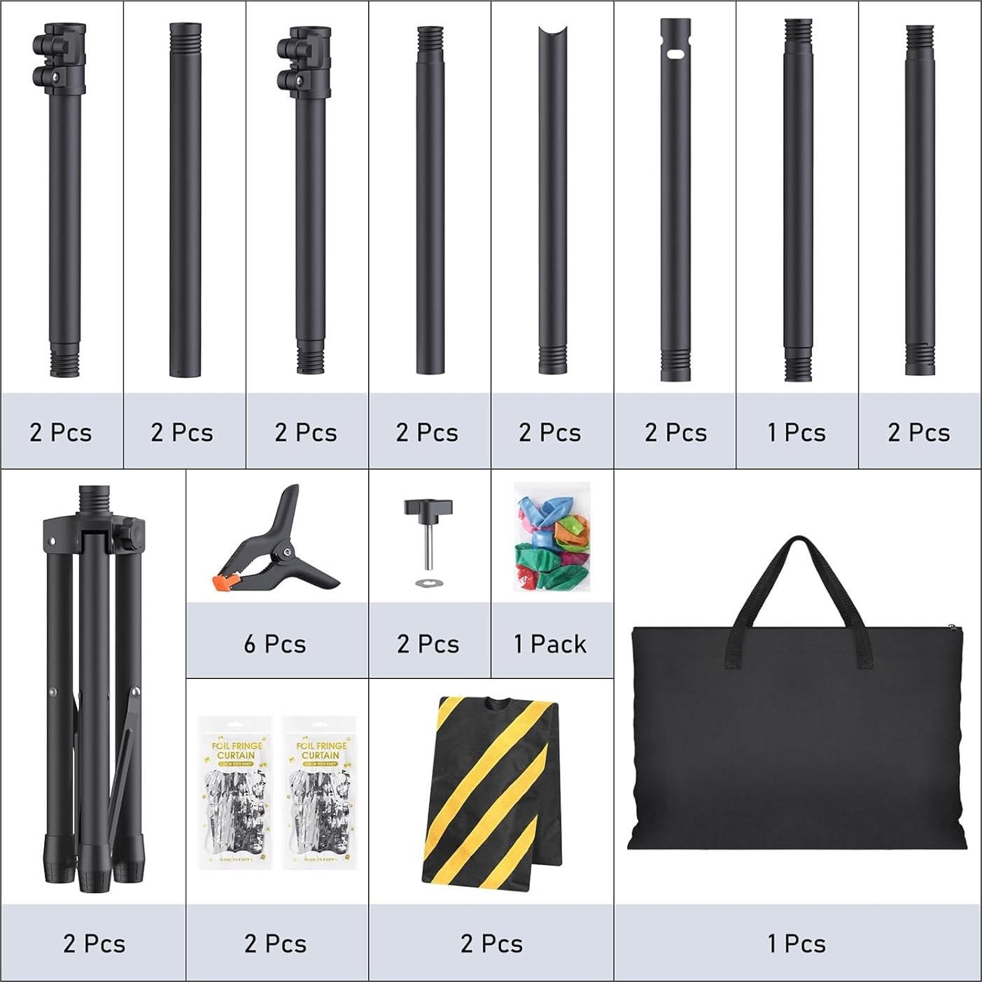 Kit Soporte de Fondo Ajustable Eocnrhe 2.29m x 3.05m