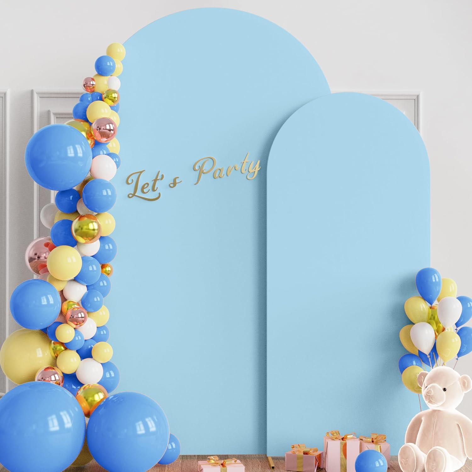 Cubiertas de Arco de Boda Wokceer 2 Piezas Azul Polvoriento