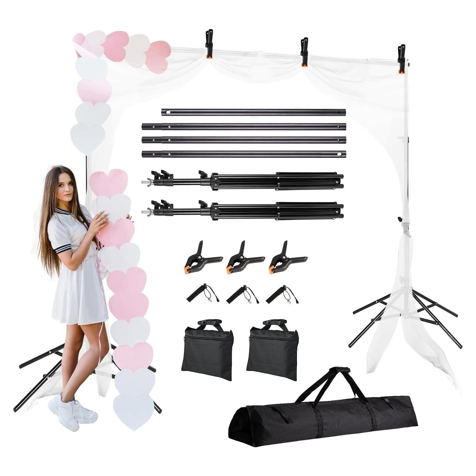 Soporte de fondo ajustable ZBWW 2x3m para fotografía y eventos