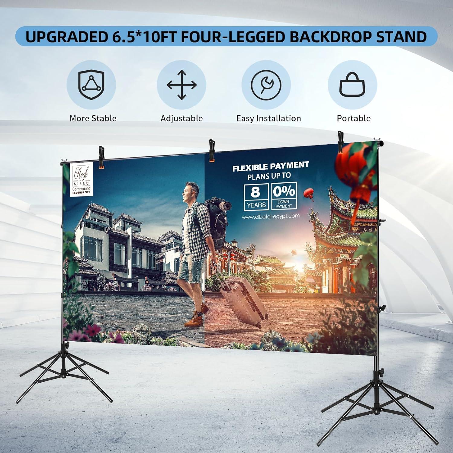 Soporte de fondo ajustable ZBWW 2x3m para fotografía y eventos