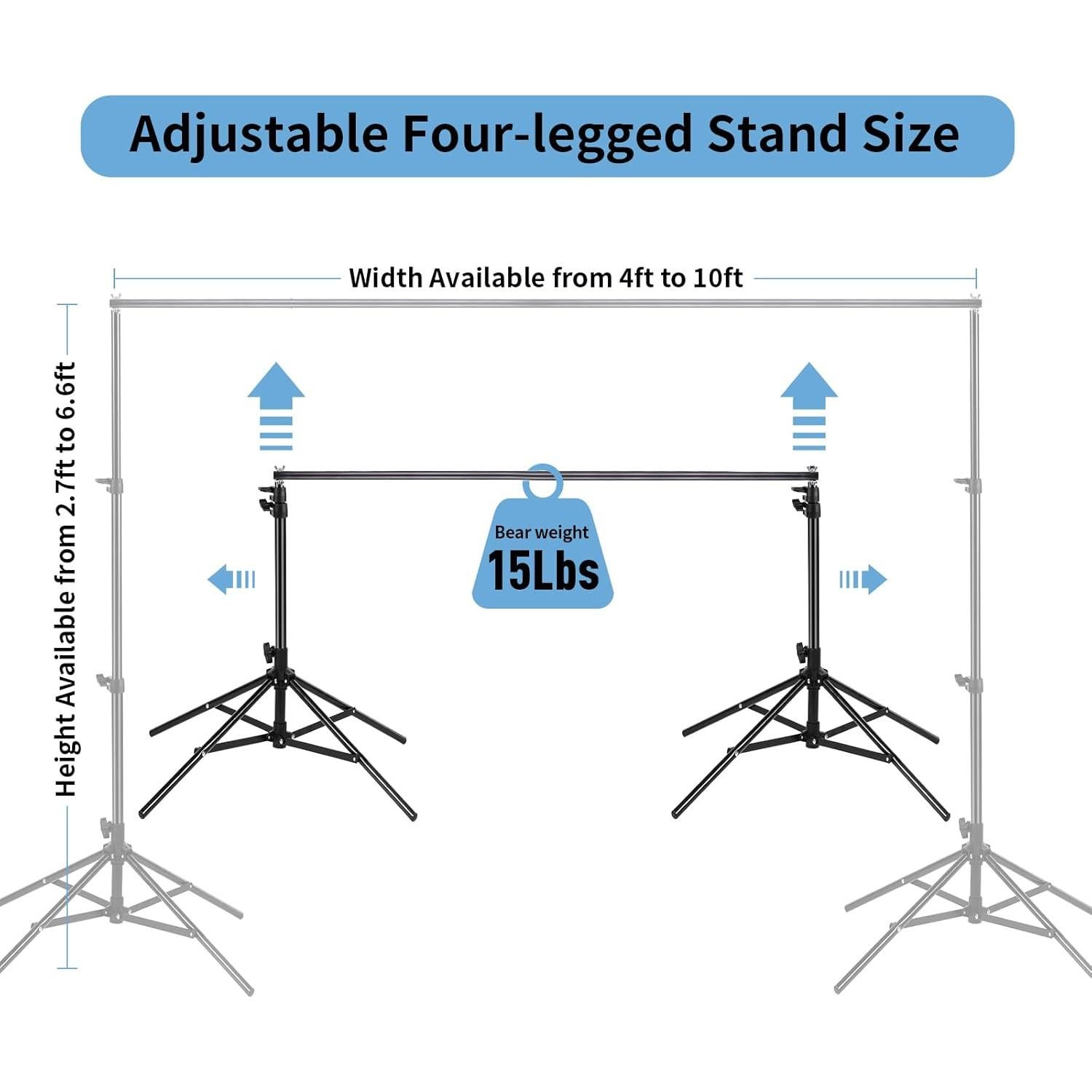 Soporte de fondo ajustable ZBWW 2x3m para fotografía y eventos