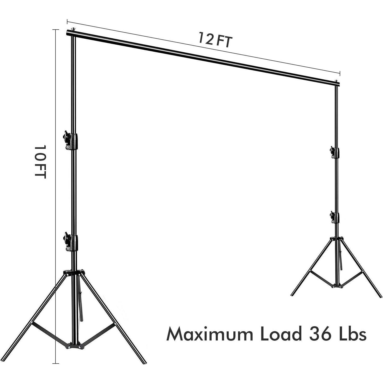 Soporte de Fondo Ajustable SLOW DOLPHIN 3.66m x 3.05m con Bolsa