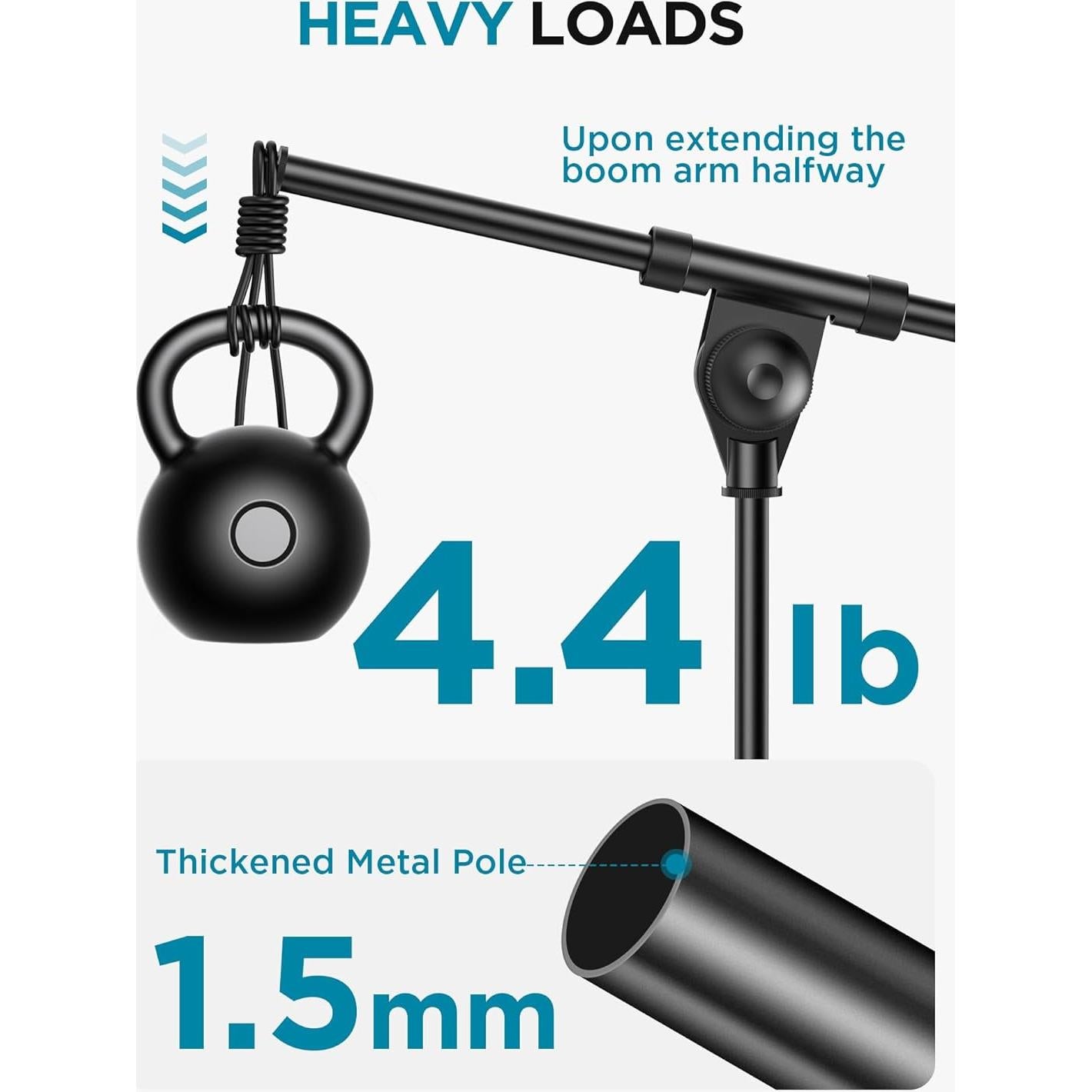 Soporte de Micrófono InnoGear Ajustable para Escritorio - 2 Unidades