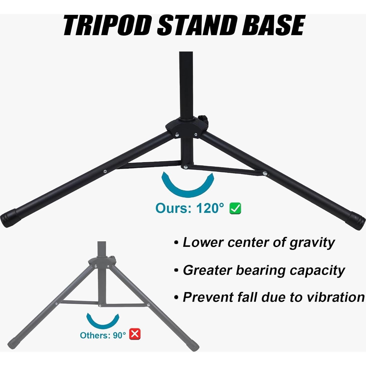 Soporte de Micrófono GLEAM MIC-01 Trípode Ajustable 58-109 cm