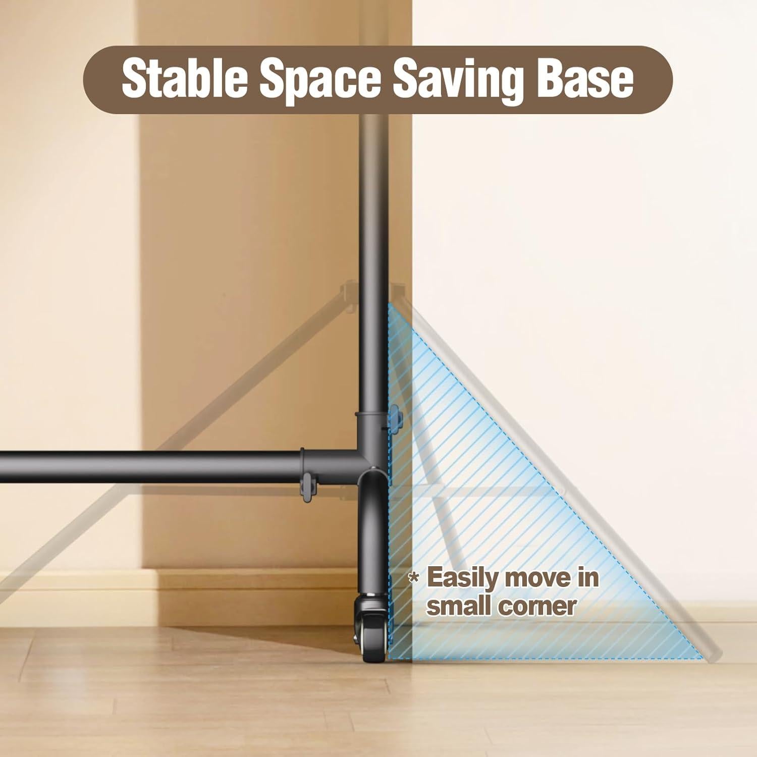 Soporte de fondo rodante EMART ajustable 3.05x2.29m con ruedas