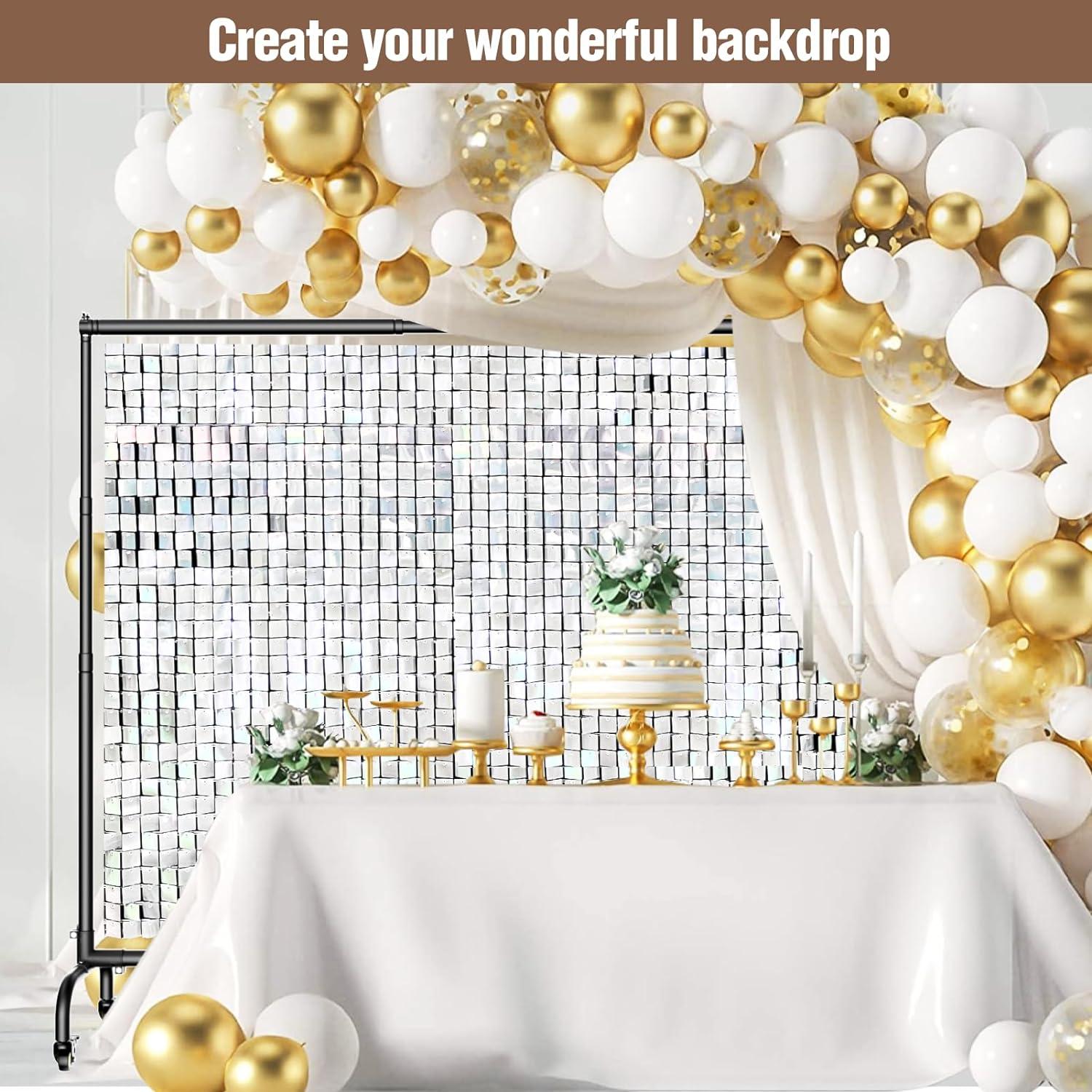 Soporte de fondo rodante EMART ajustable 3.05x2.29m con ruedas