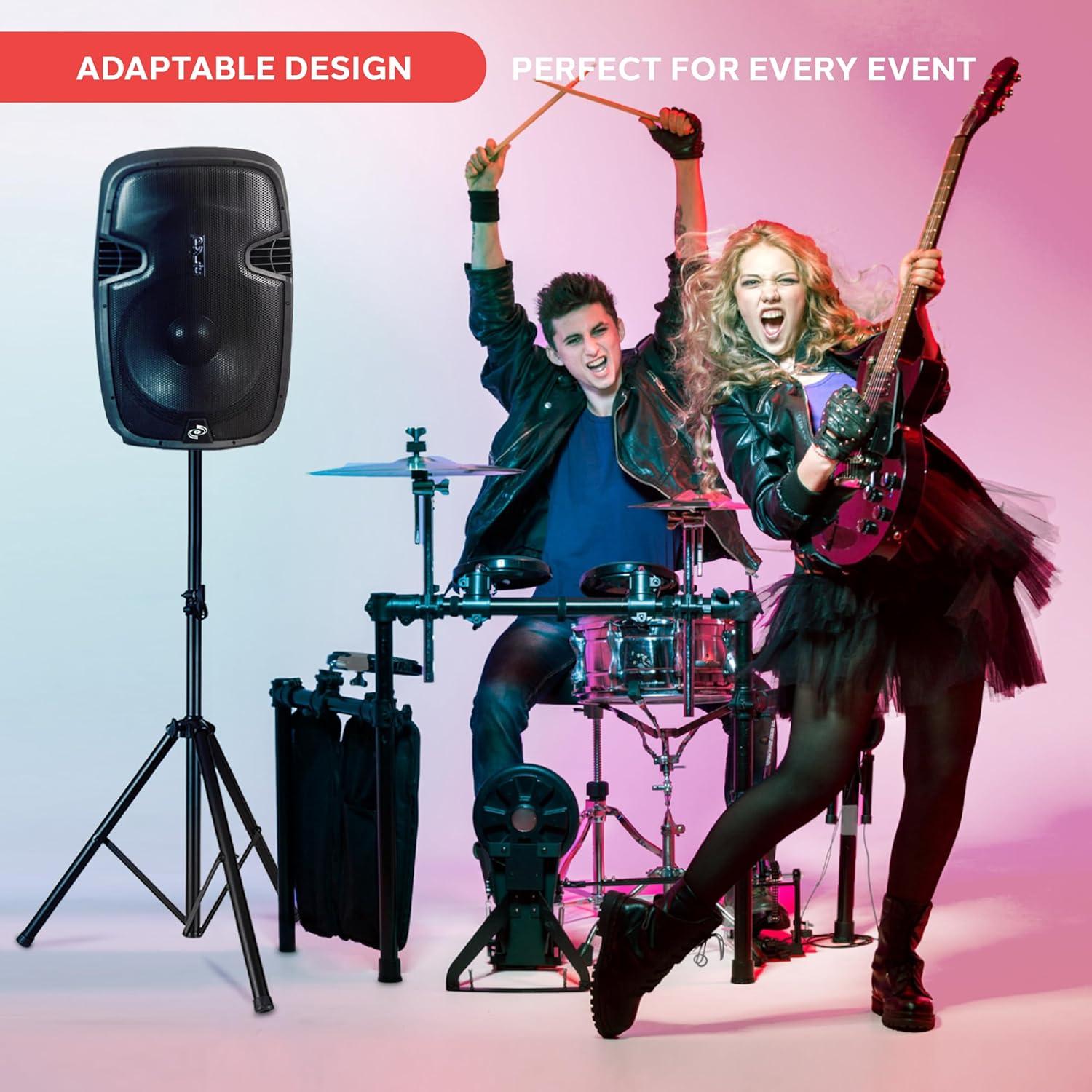 Soporte de Altavoz Pyle PSTND2 Trípode 1.83m Ajustable Negro