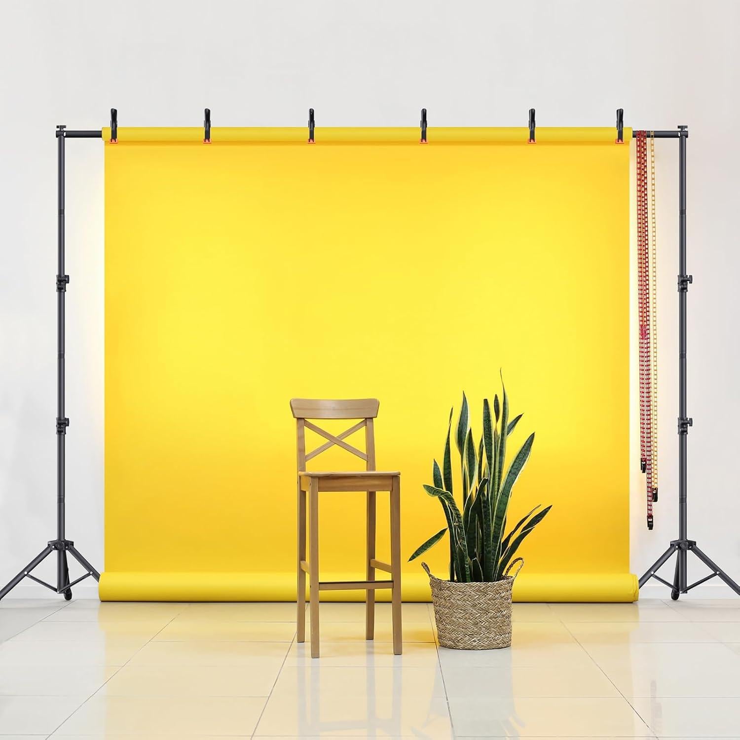 Soporte de Fondo Ajustable Forlogic 10x2.3m con 6 Abrazaderas