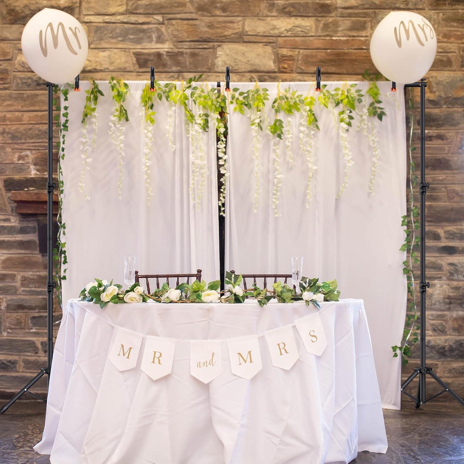 Soporte de Fondo Ajustable Forlogic 10x2.3m con 6 Abrazaderas