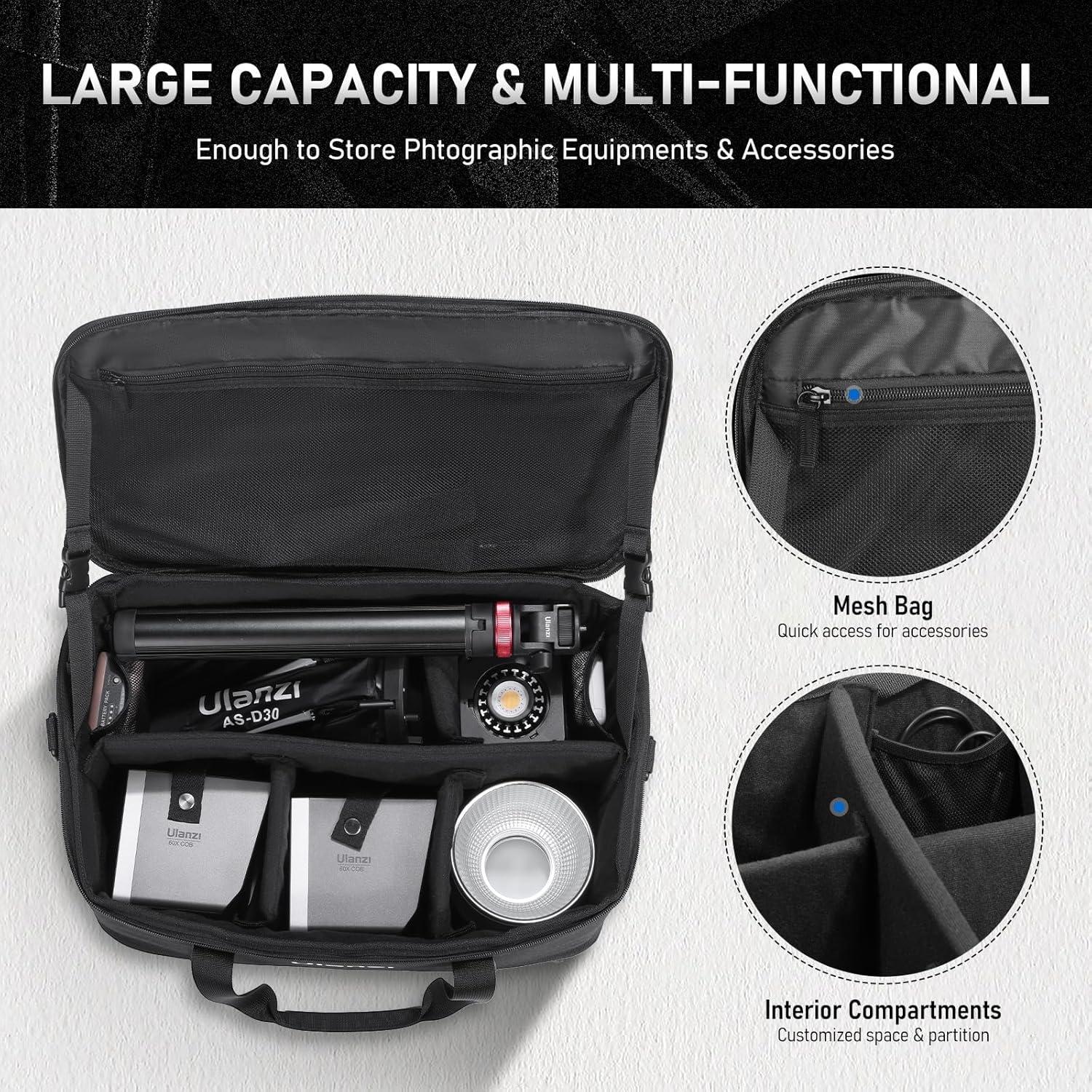 Bolsa de Transporte ULANZI OM-01 con Espuma Acolchada 43.5x27.5x21cm