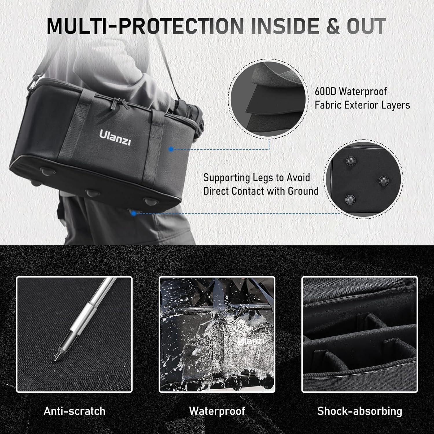 Bolsa de Transporte ULANZI OM-01 con Espuma Acolchada 43.5x27.5x21cm