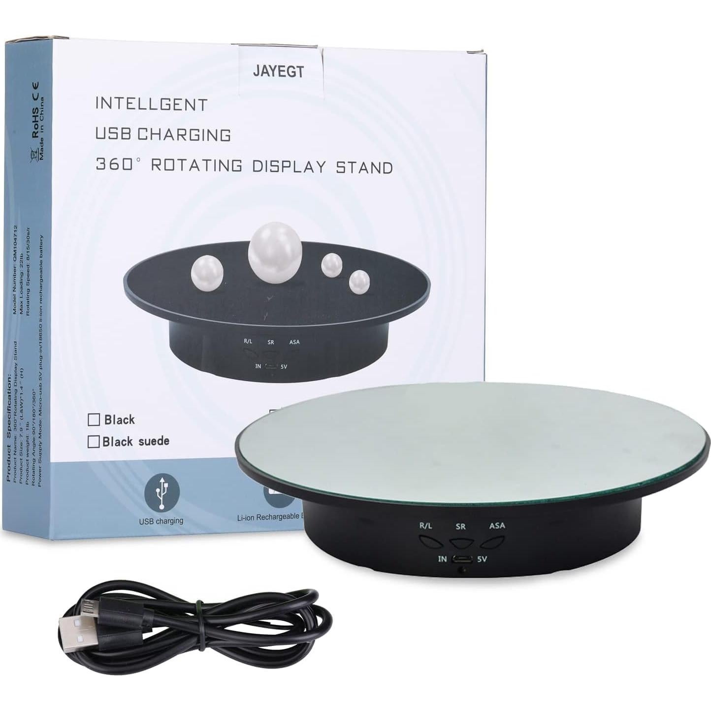 Soporte de Exhibición Rotatorio Motorizado JAYEGT 20cm 8kg