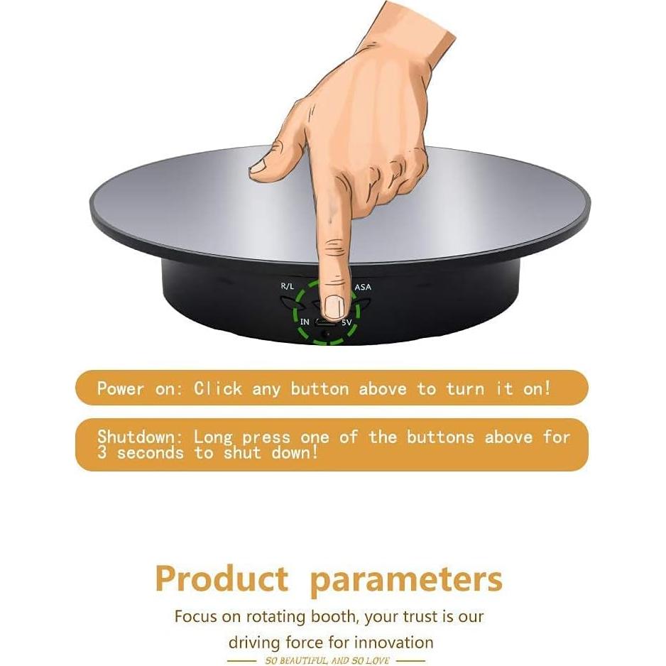 Soporte de Exhibición Rotatorio Motorizado JAYEGT 20cm 8kg