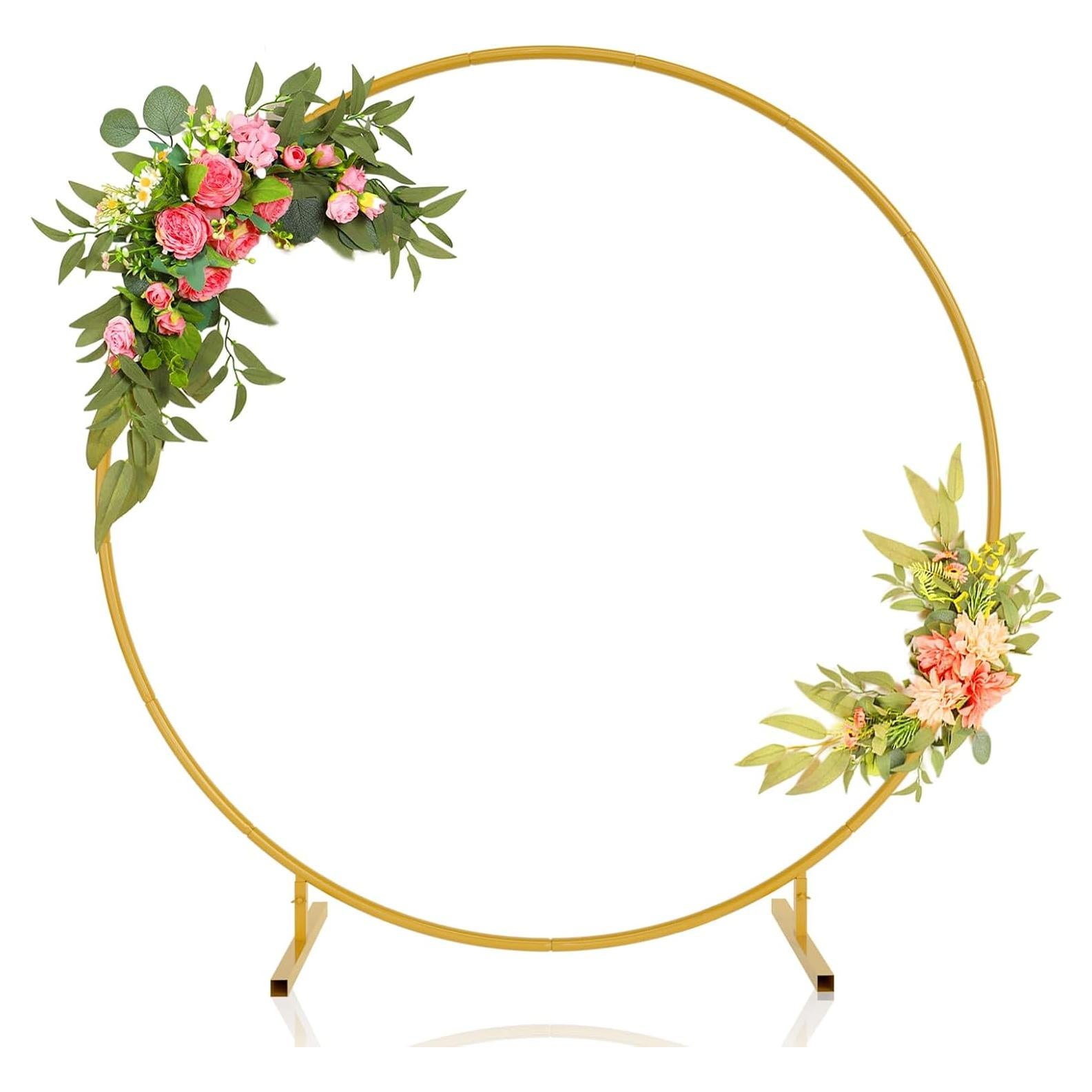 Soporte de fondo redondo 2.01m XEAPOMS Dorado para globos