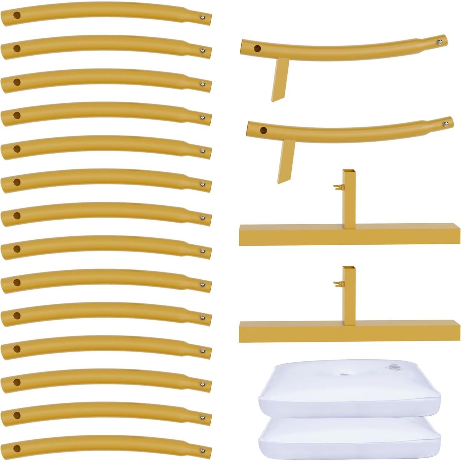 Soporte de fondo redondo 2.01m XEAPOMS Dorado para globos