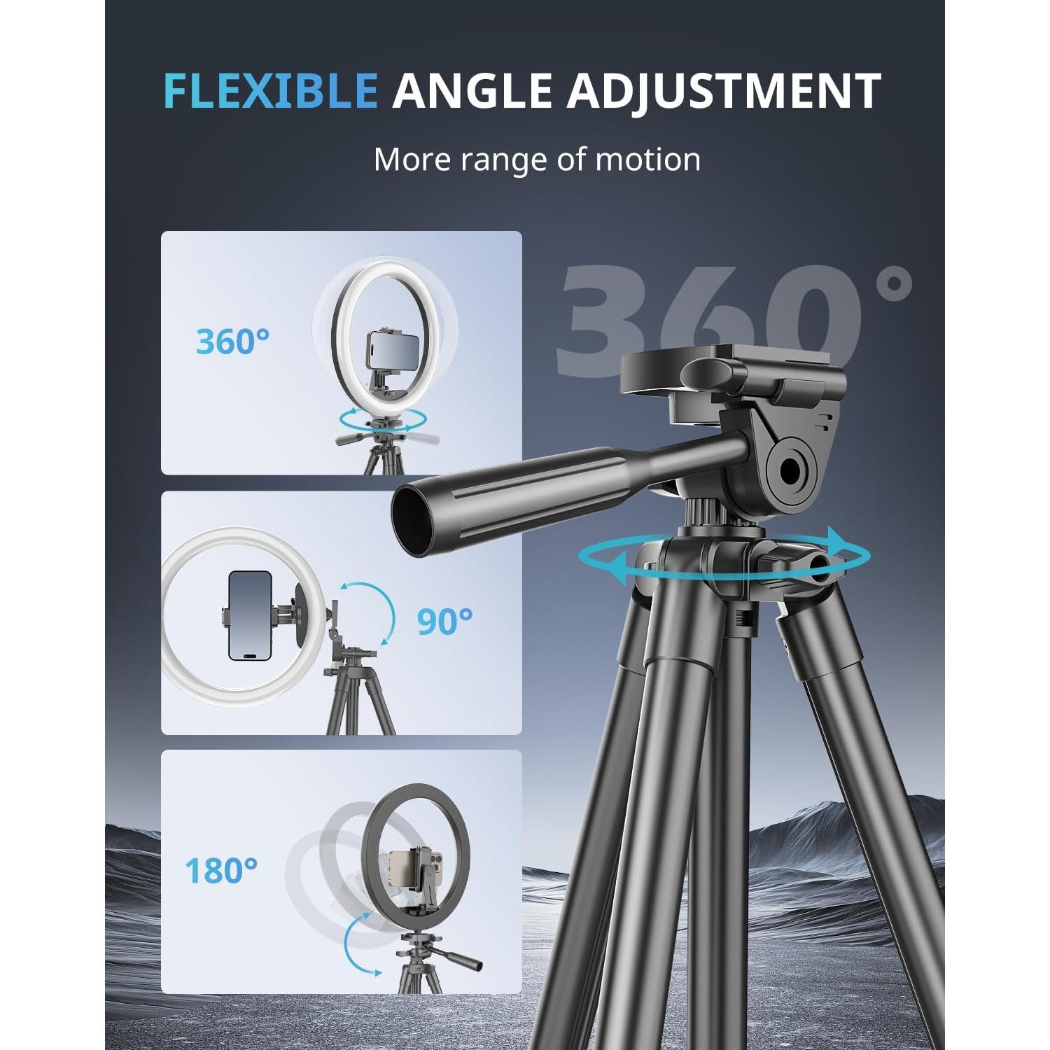 Luz de Anillo UBeesize 30 cm con Trípode Extensible 127 cm