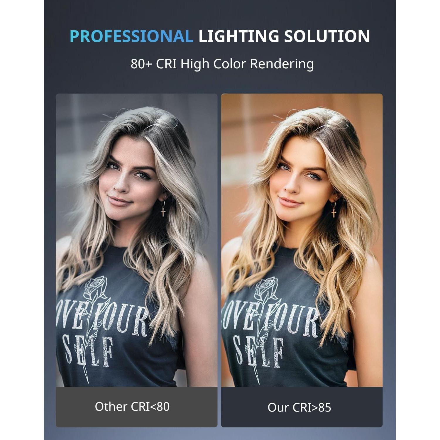 Luz de Anillo UBeesize 30 cm con Trípode Extensible 127 cm