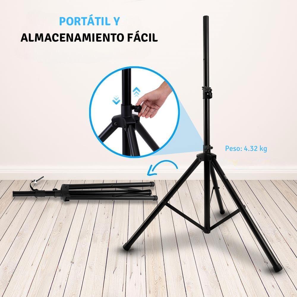 Soporte de trípode Pyle PSTND25 para altavoces 182.88 cm