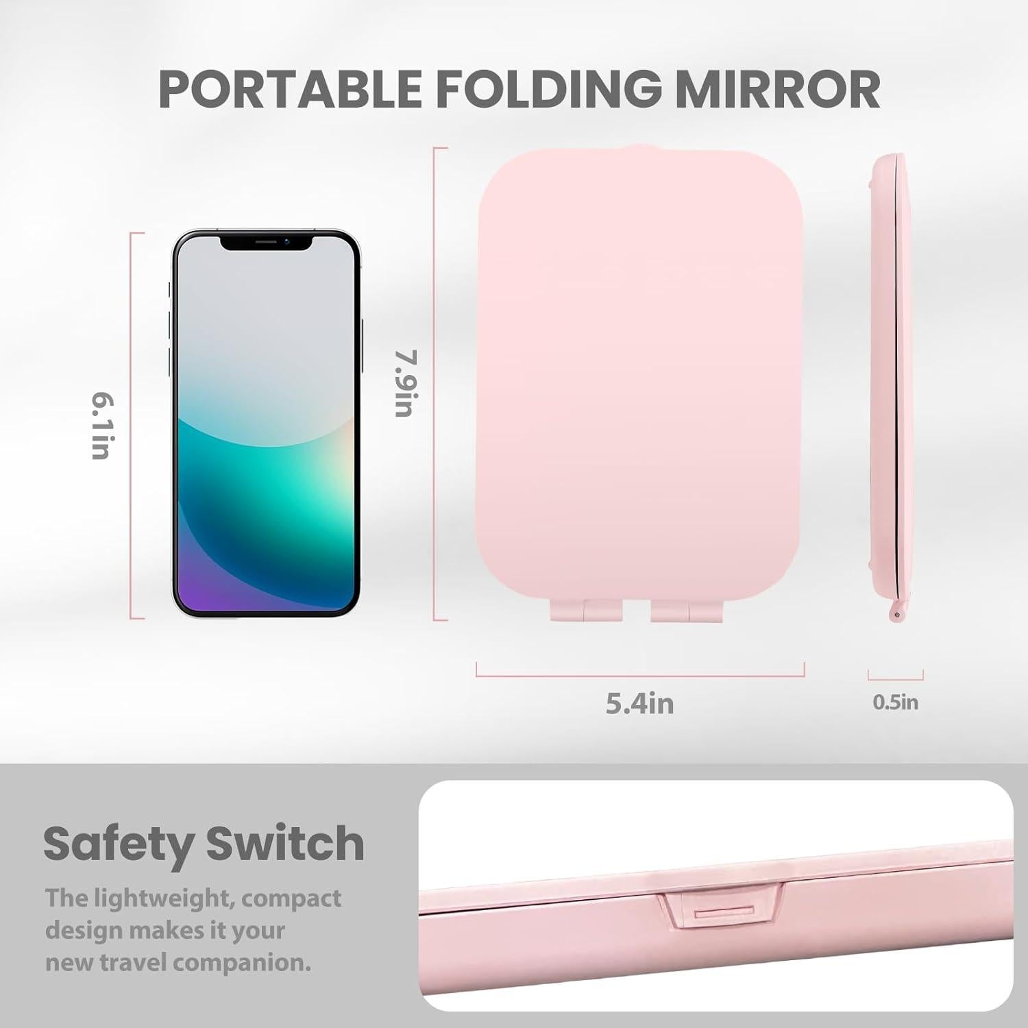 Espejo de Maquillaje Portátil Koolstuffs con Luz LED 3 Modos