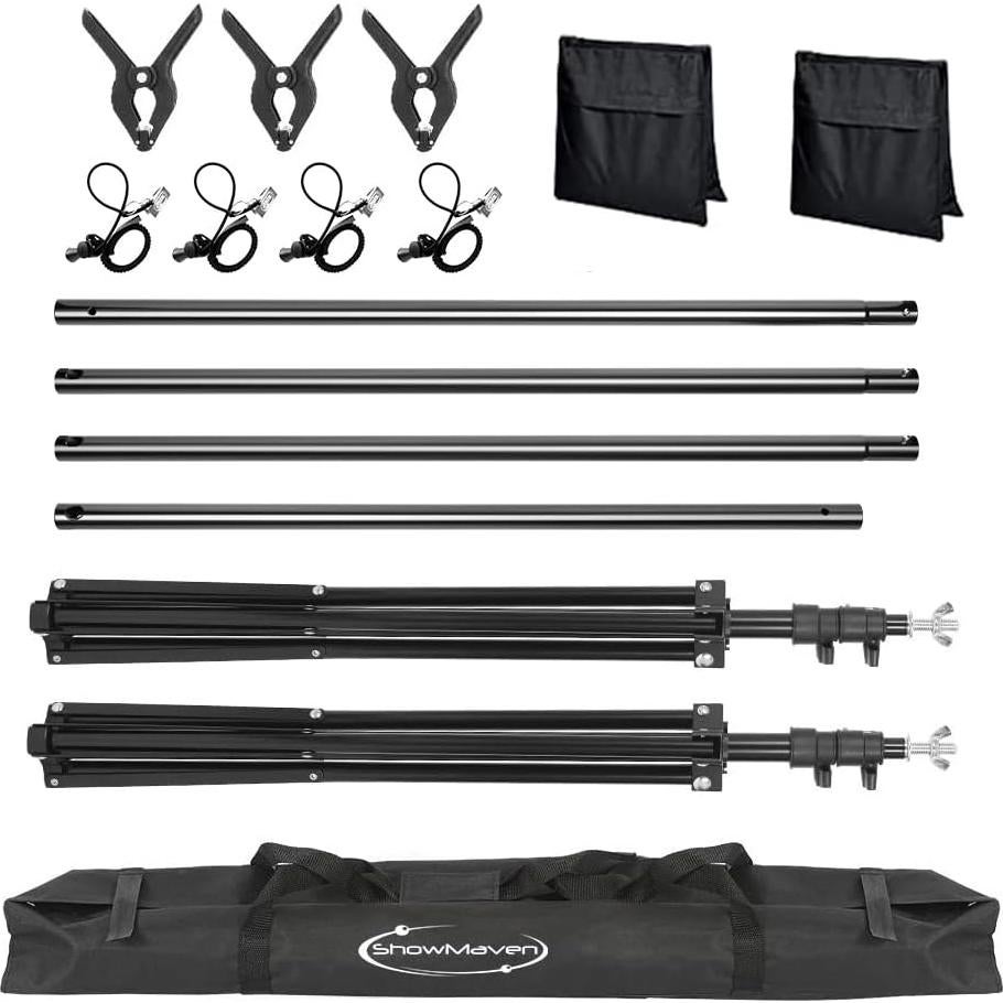 Soporte de Fondo Ajustable ShowMaven 1.95m x 3.05m con Bolsa