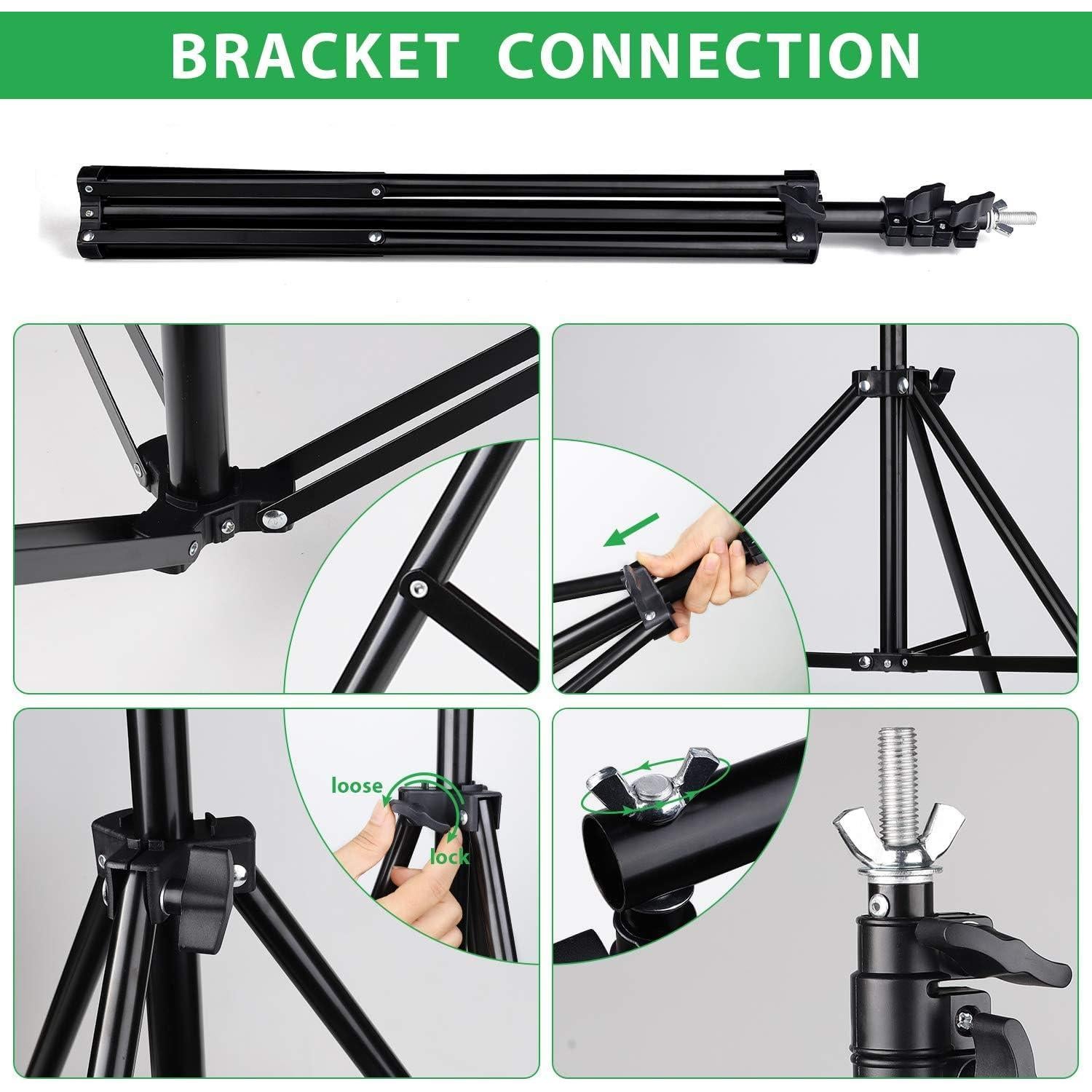 Soporte de Fondo Ajustable HPUSN 3.05m x 2.1m con Accesorios