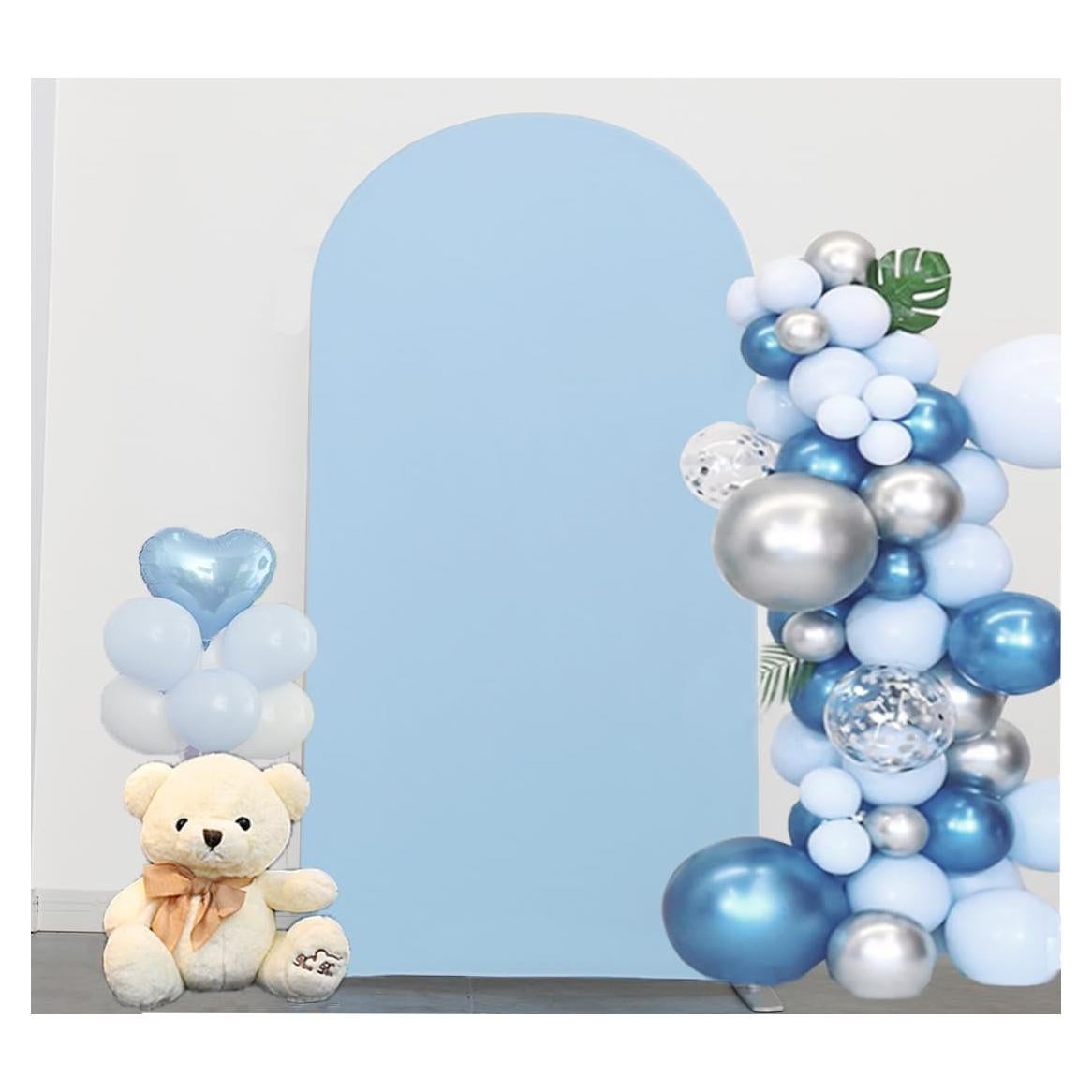 Cubierta de Arco de 2 Metros JFDYDM Azul Bebé para Fiesta