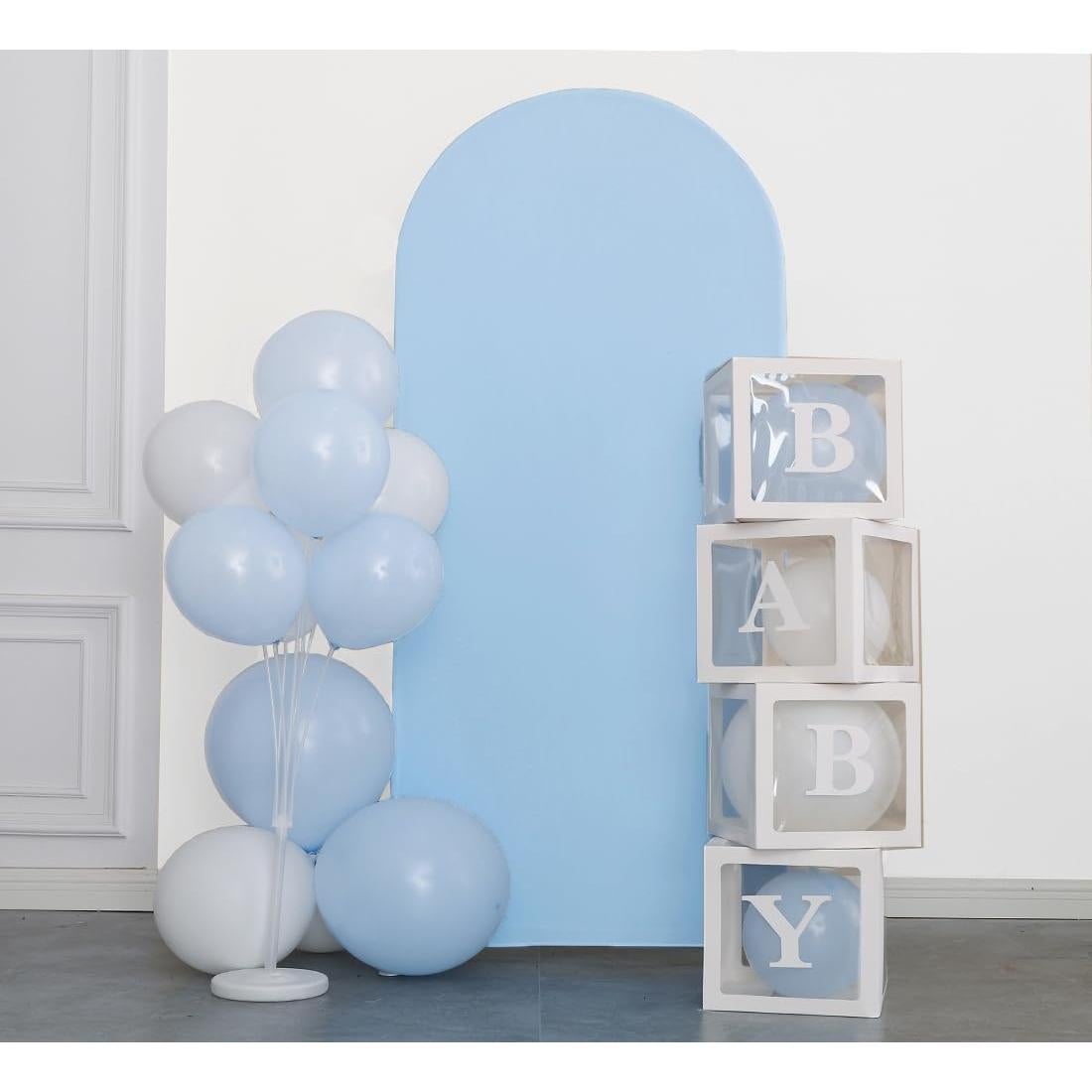 Cubierta de Arco de 2 Metros JFDYDM Azul Bebé para Fiesta