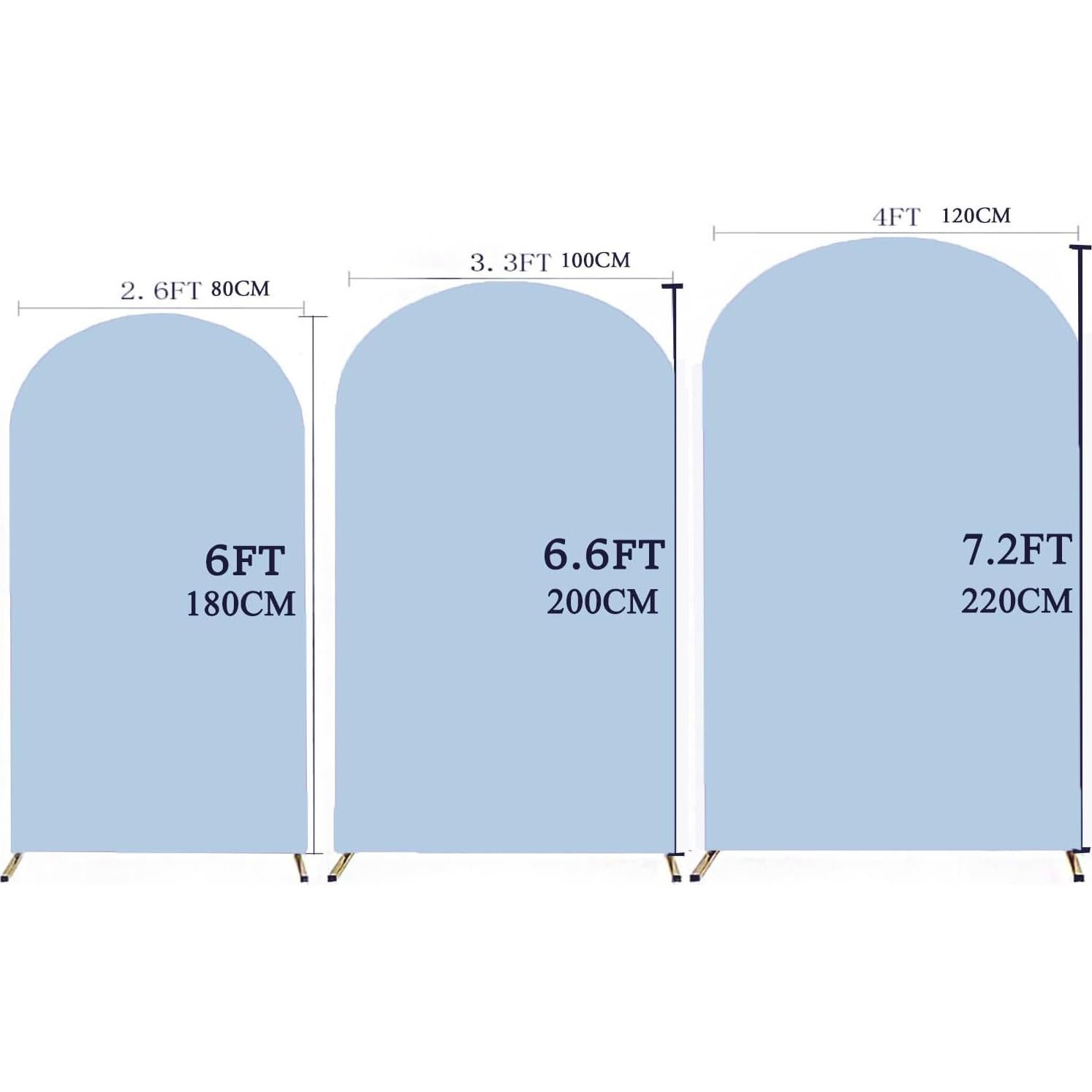 Cubierta de Arco de 2 Metros JFDYDM Azul Bebé para Fiesta