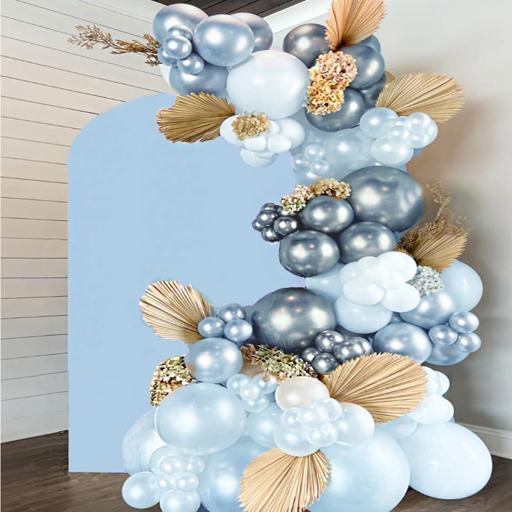 Cubierta de Arco de 2 Metros JFDYDM Azul Bebé para Fiesta