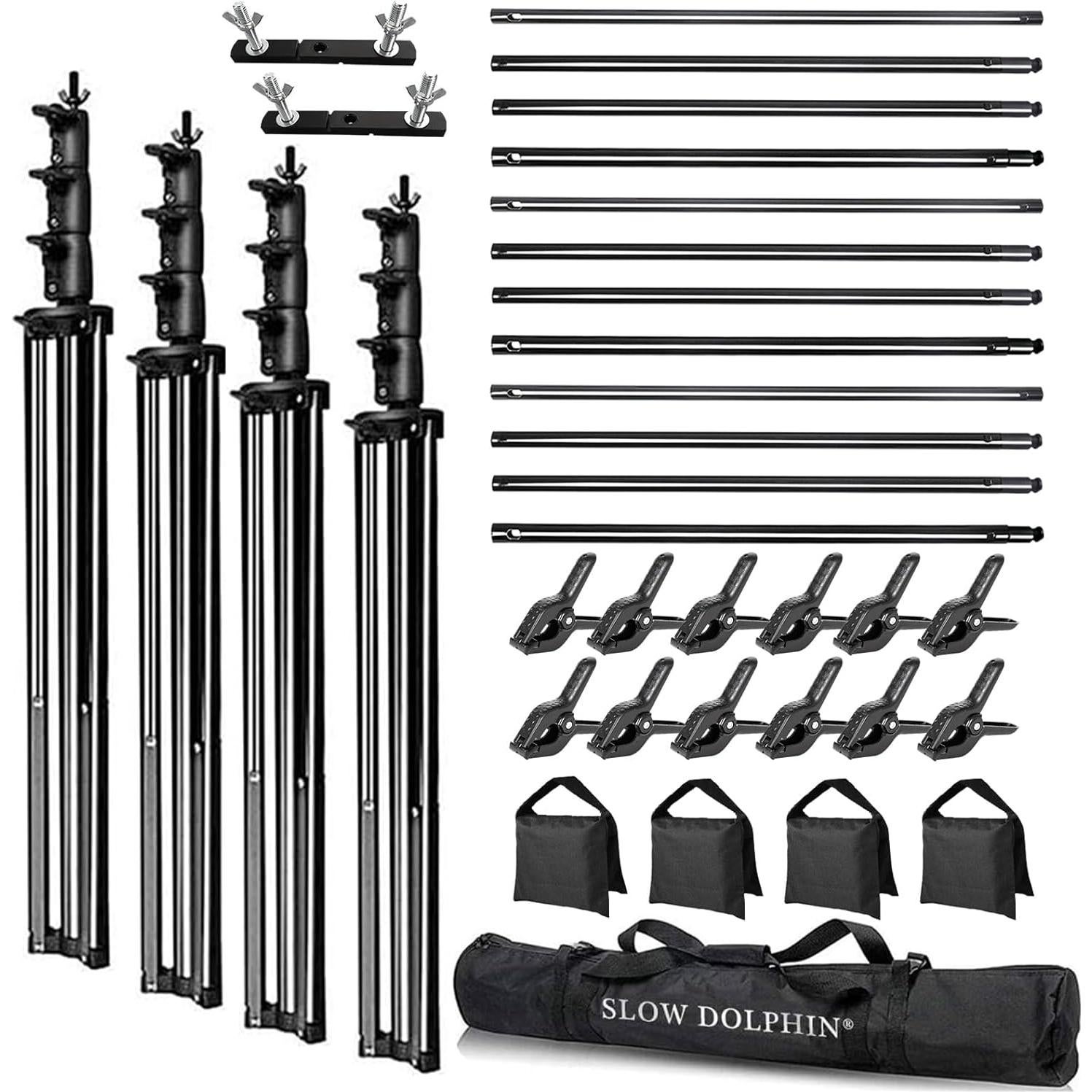 Soporte de Fondo SLOW DOLPHIN 9.14m x 3.05m con Accesorios