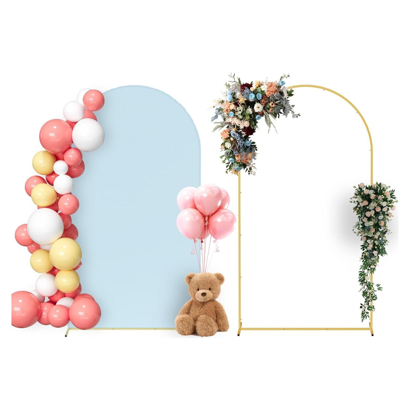 Soporte de Arco de Metal Neatsure 2.2m con Cubierta Azul