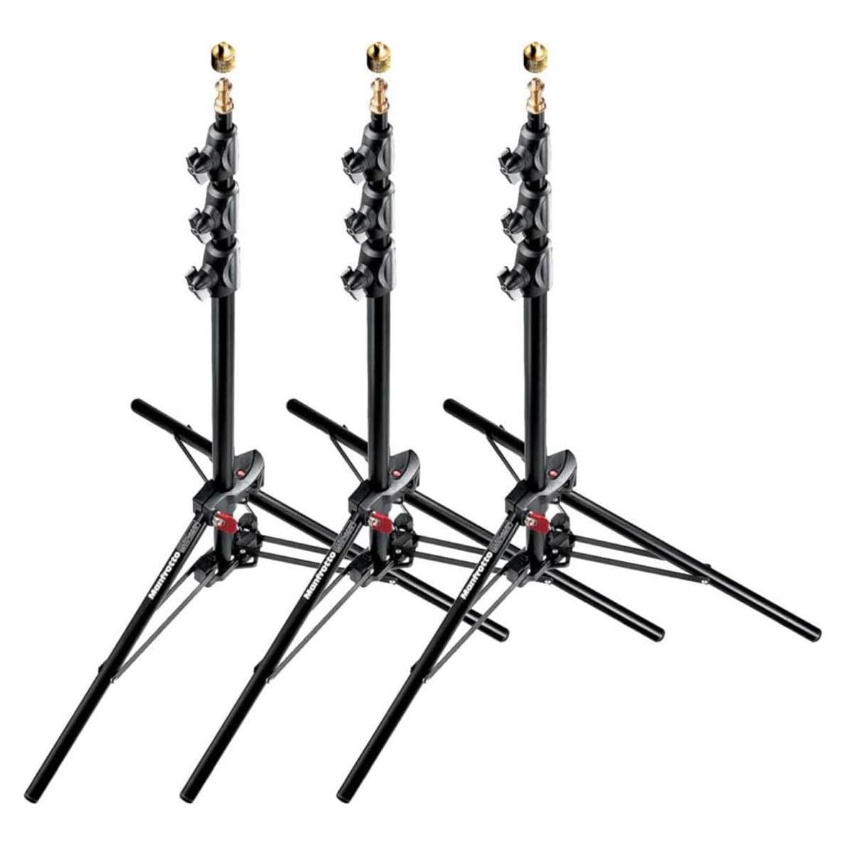 Soporte Compacto de Aluminio Manfrotto 1051BAC - Paquete de 3