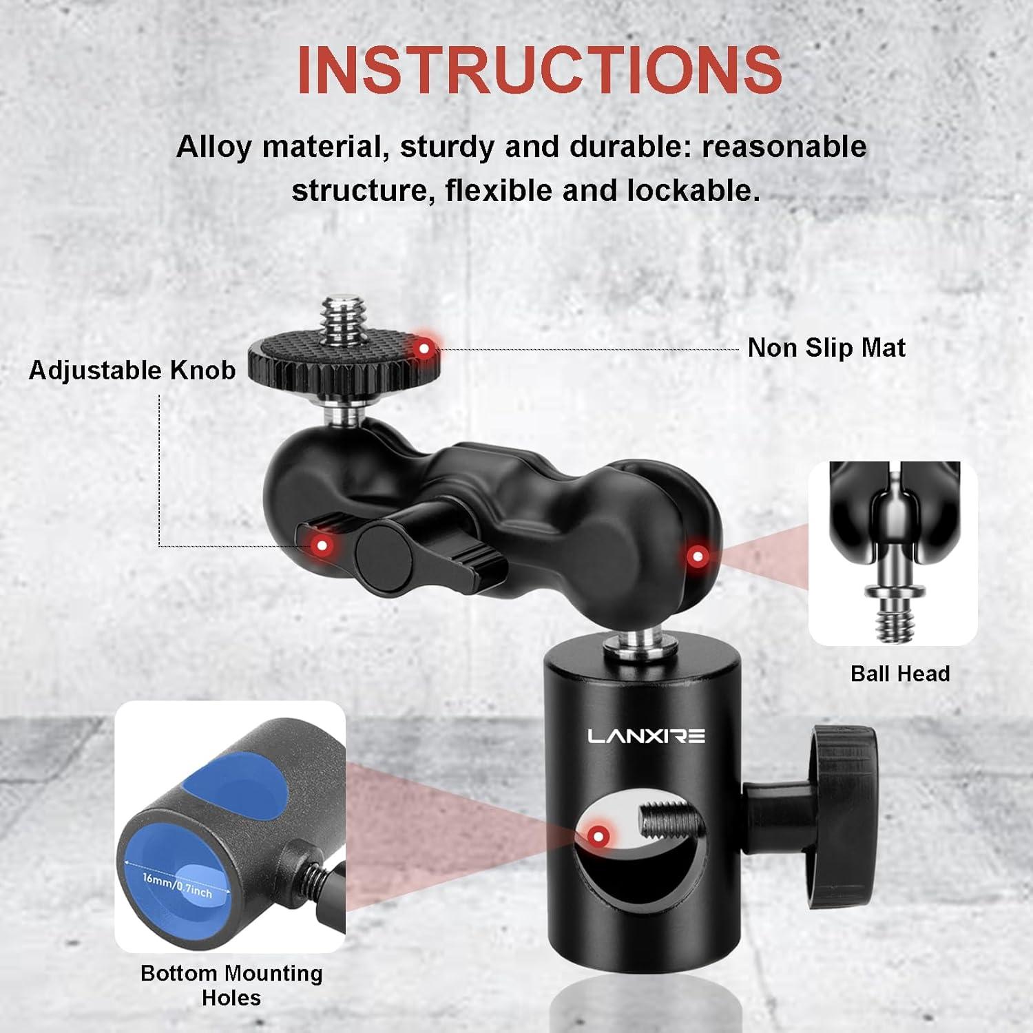 Adaptador de Montaje Lanxire L0212 para Soporte de Luz