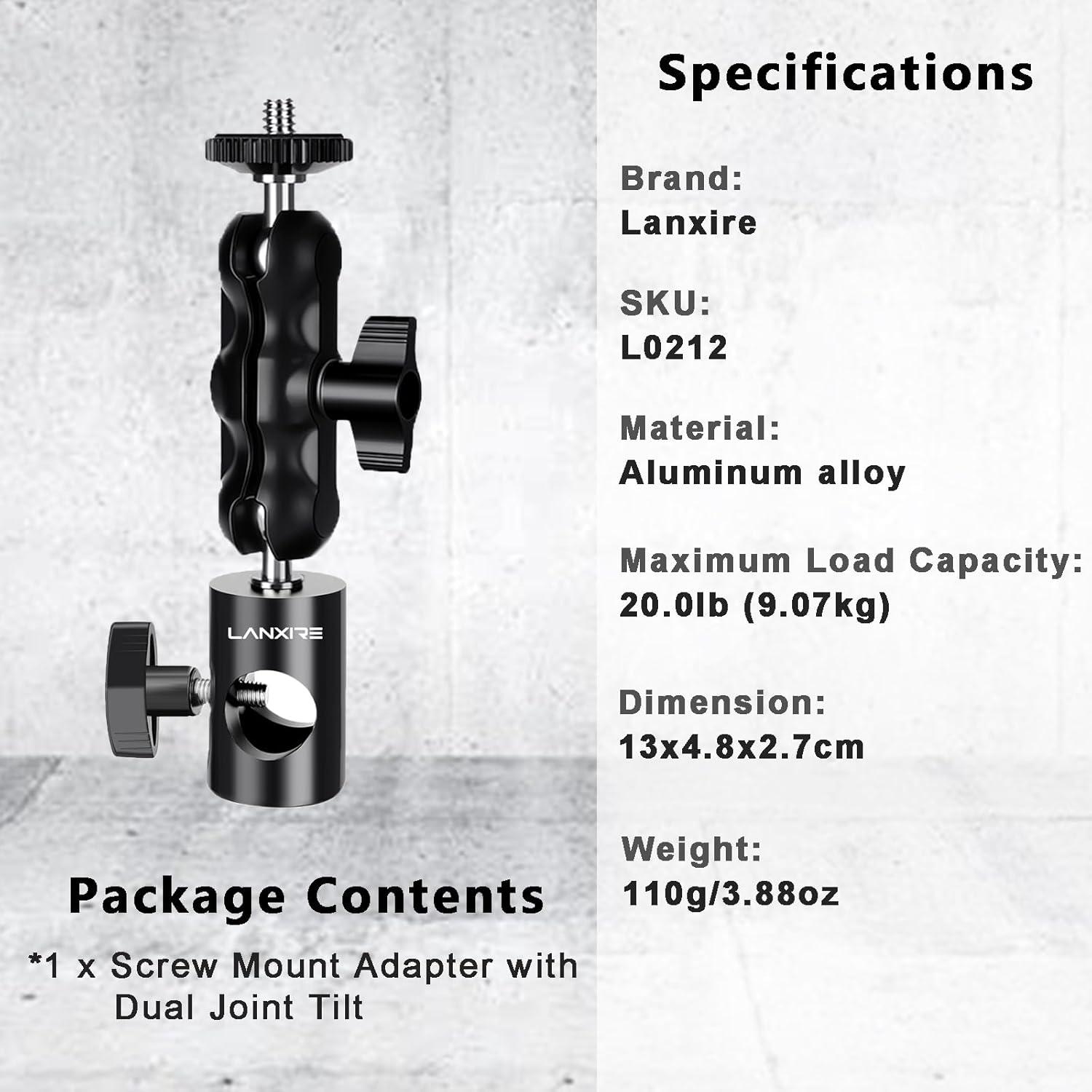 Adaptador de Montaje Lanxire L0212 para Soporte de Luz