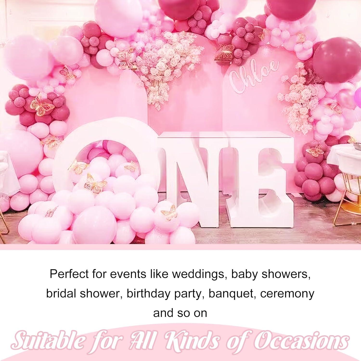 Cubierta de Arco de Boda Spandex Rosa 2.2m x 1.2m Fivenl