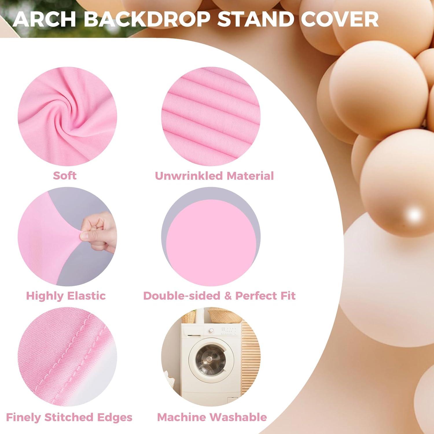 Cubierta de Fondo Redonda Babenest 2.0m Rosa Claro para Eventos